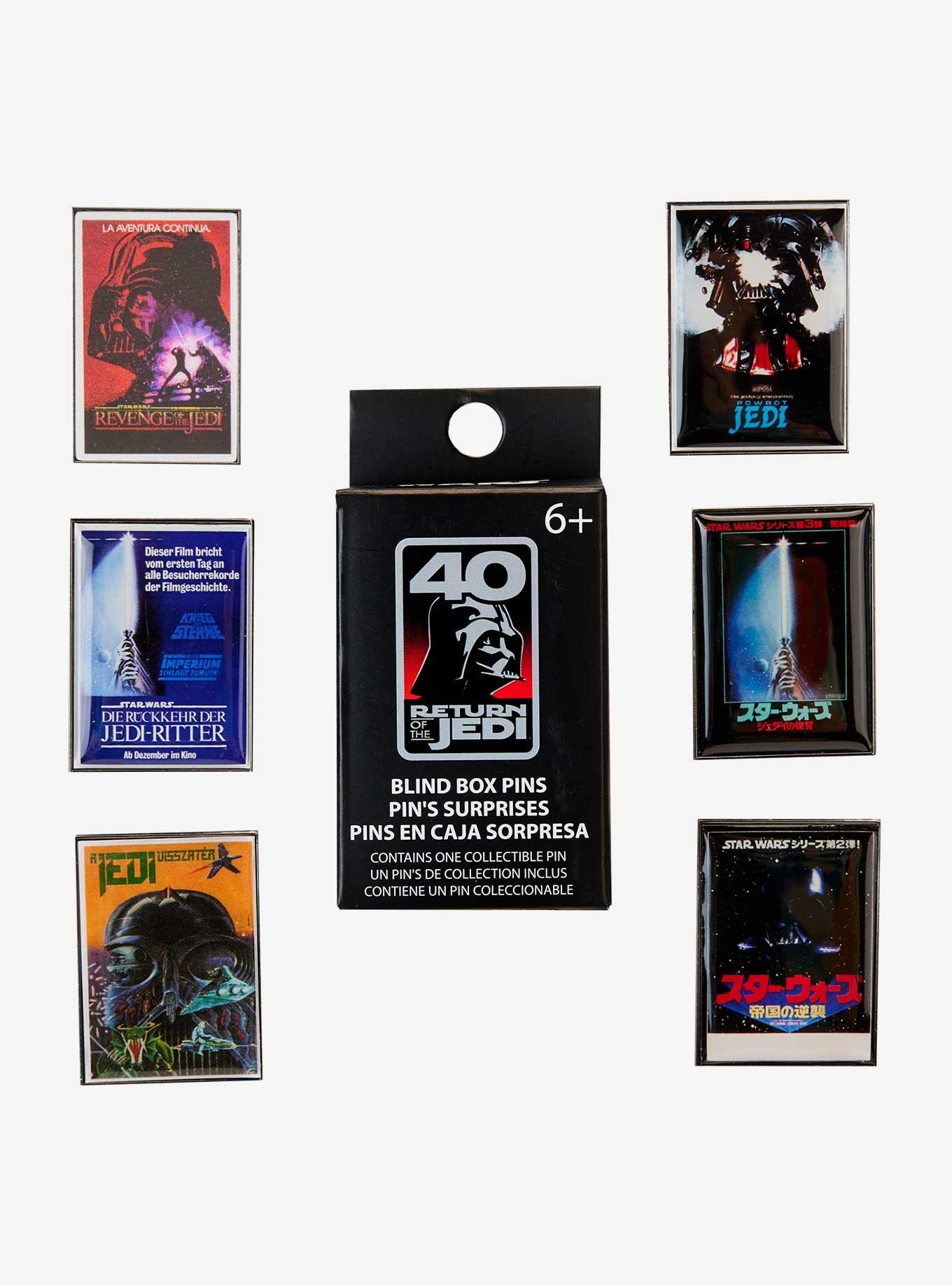 Loungefly Star Wars Return Of The Jedi International Poster Blind Box Enamel Pin, , hi-res