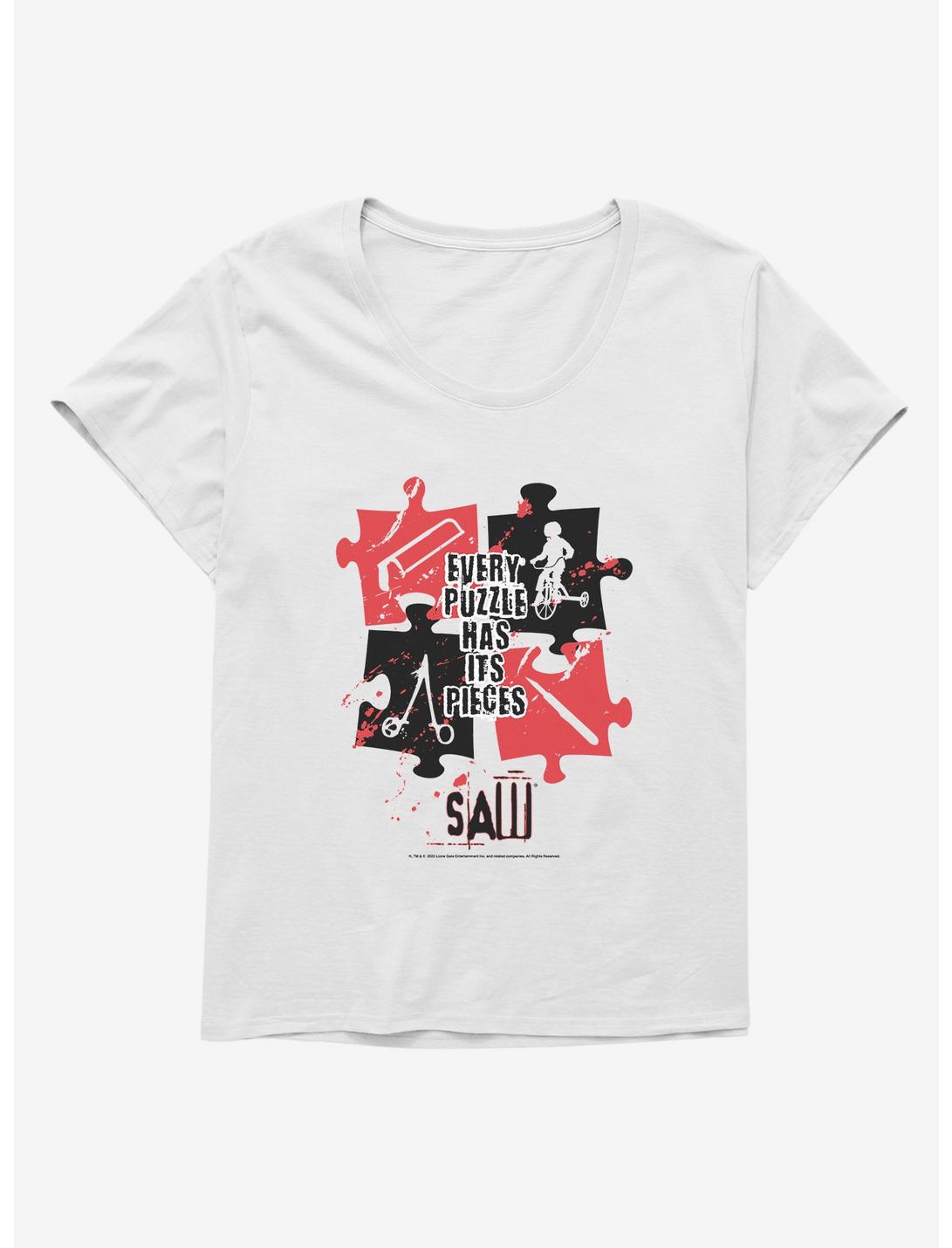 Saw Puzzle Pieces Girls T-Shirt Plus Size, , hi-res