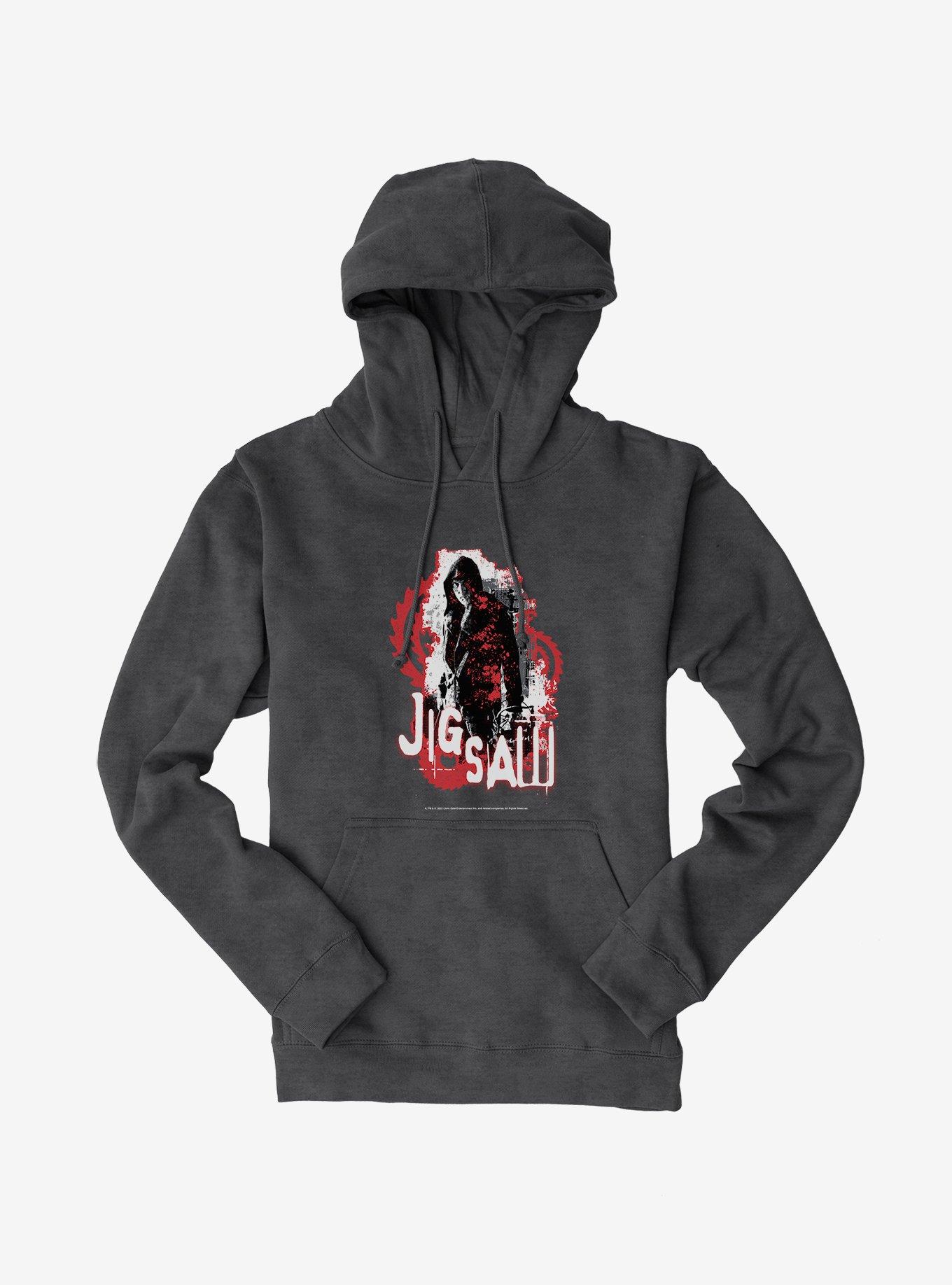Saw Jigsaw Hoodie, CHARCOAL HEATHER, hi-res