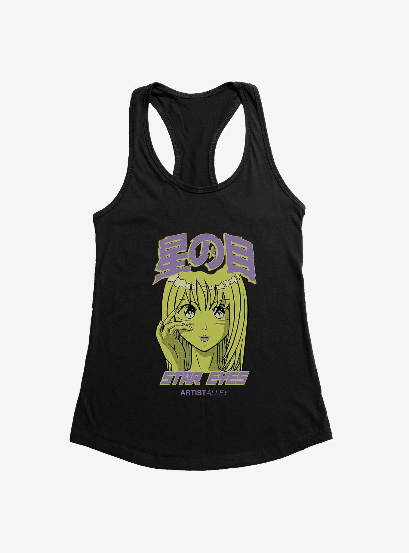 Artist Alley Anime Girl Star Eyes Womens Tank Top, , hi-res