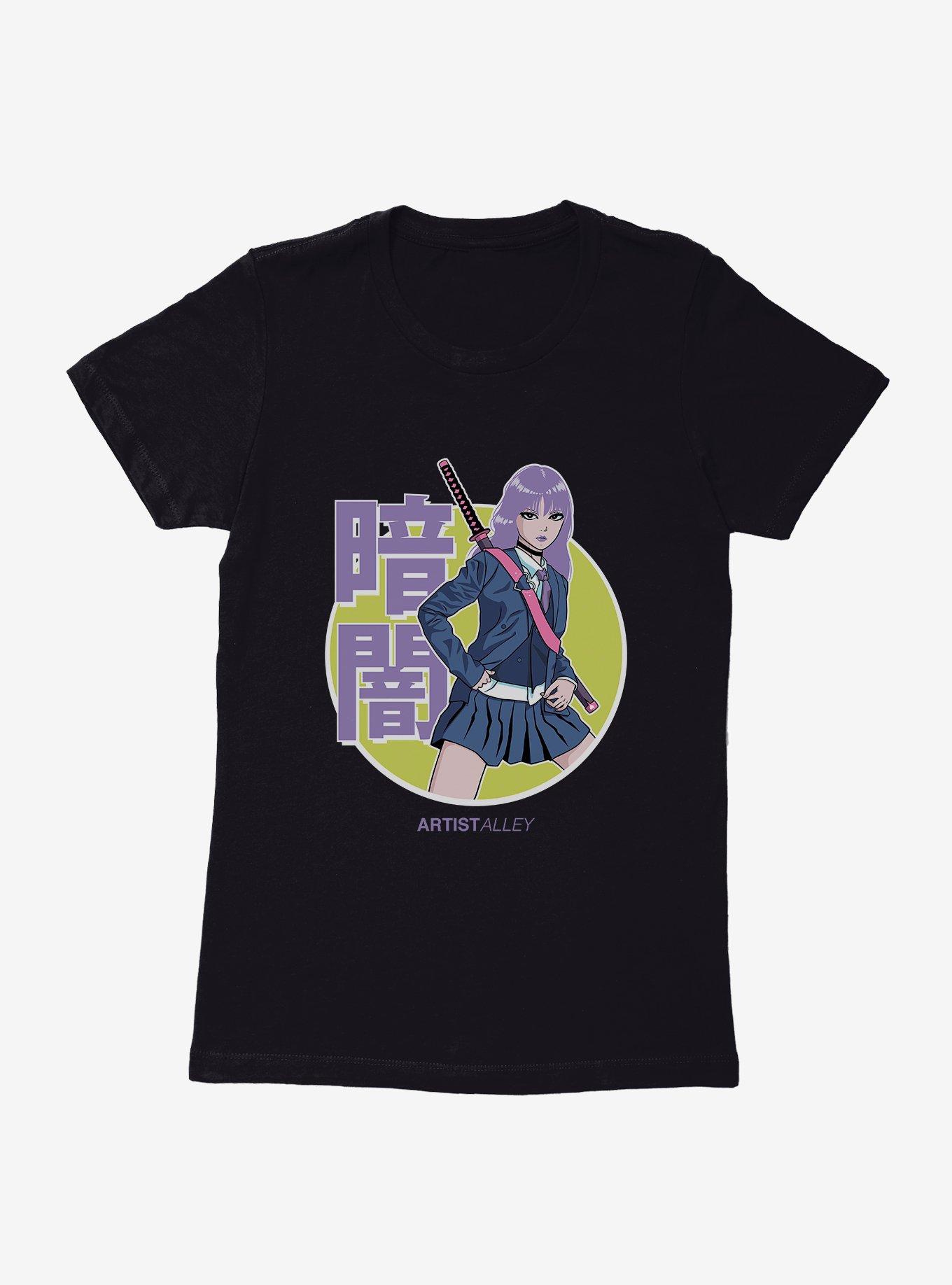 Artist Alley Anime Girl Darkness Womens T-Shirt, , hi-res