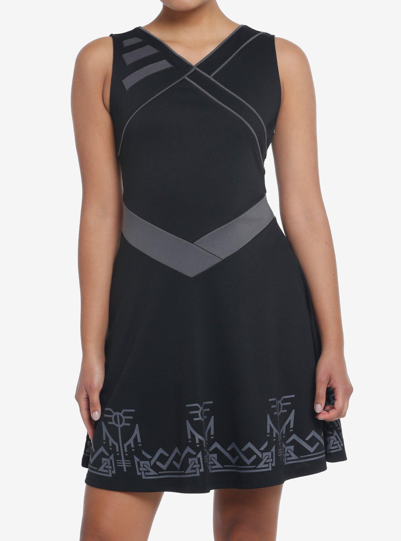 Her Universe Marvel Thor: Ragnarok Valkyrie Dress, BLACK, hi-res