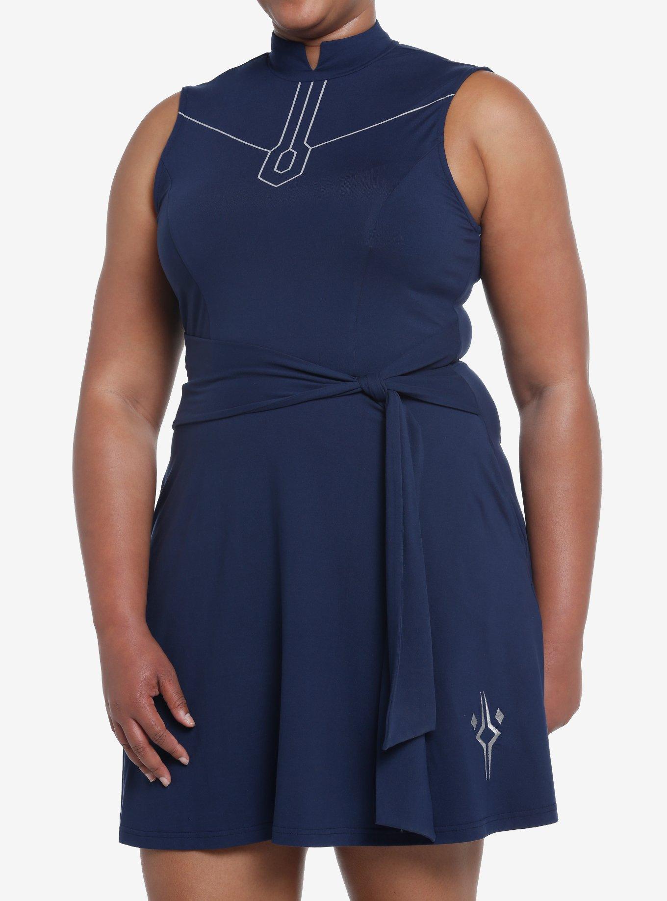 Her Universe Star Wars Ahsoka Tano Tie-Front Dress Plus Size, , hi-res