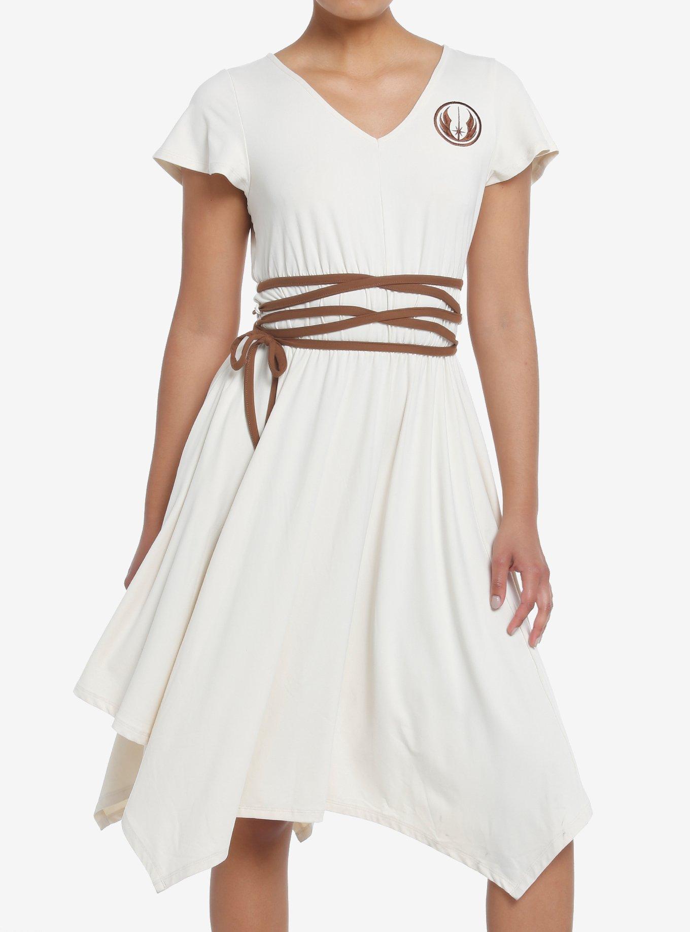 Her Universe Star Wars Rey Dress, CREAM, hi-res