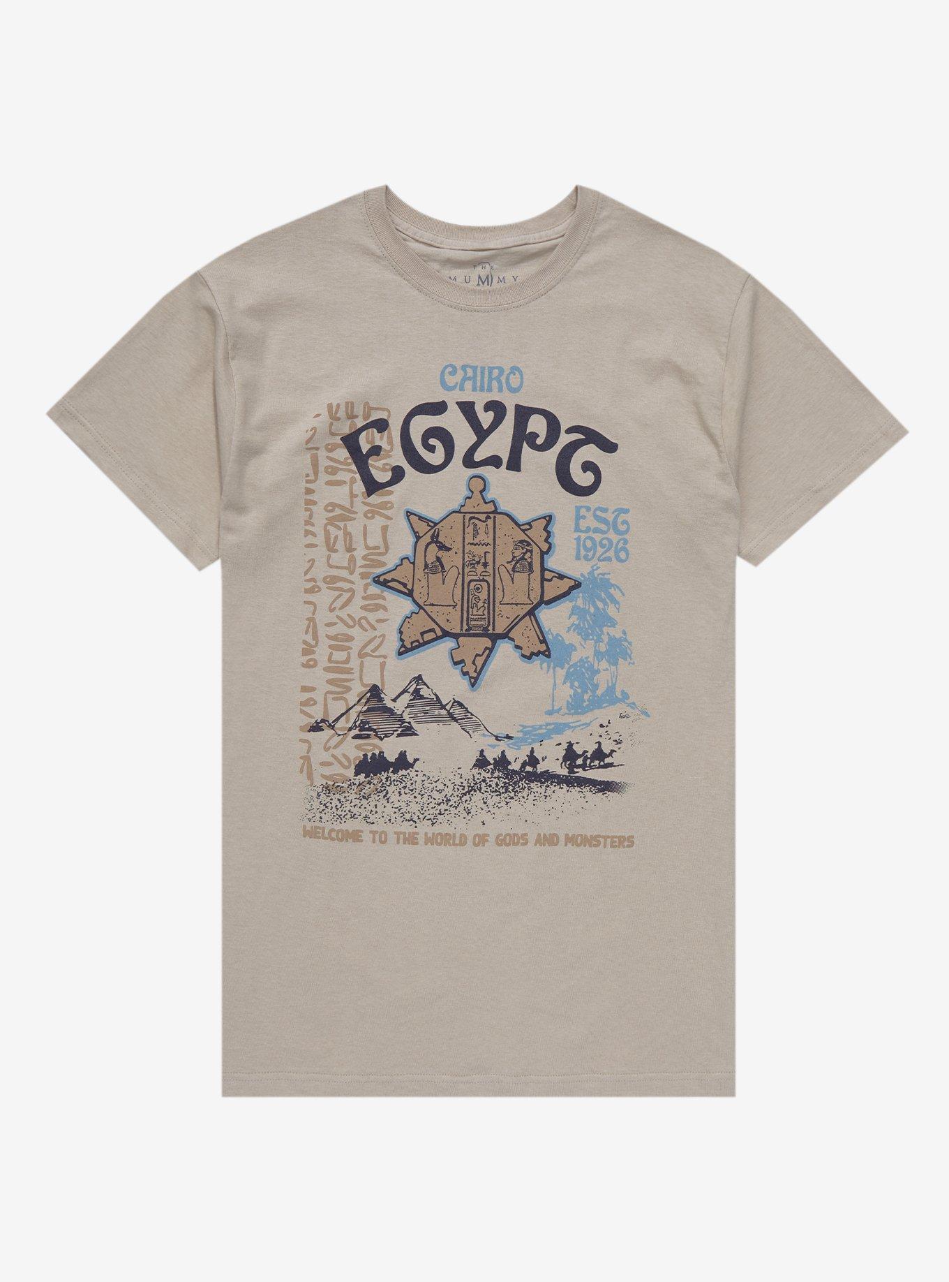 The Mummy Egypt Map Boyfriend Fit Girls T-Shirt, MULTI, hi-res