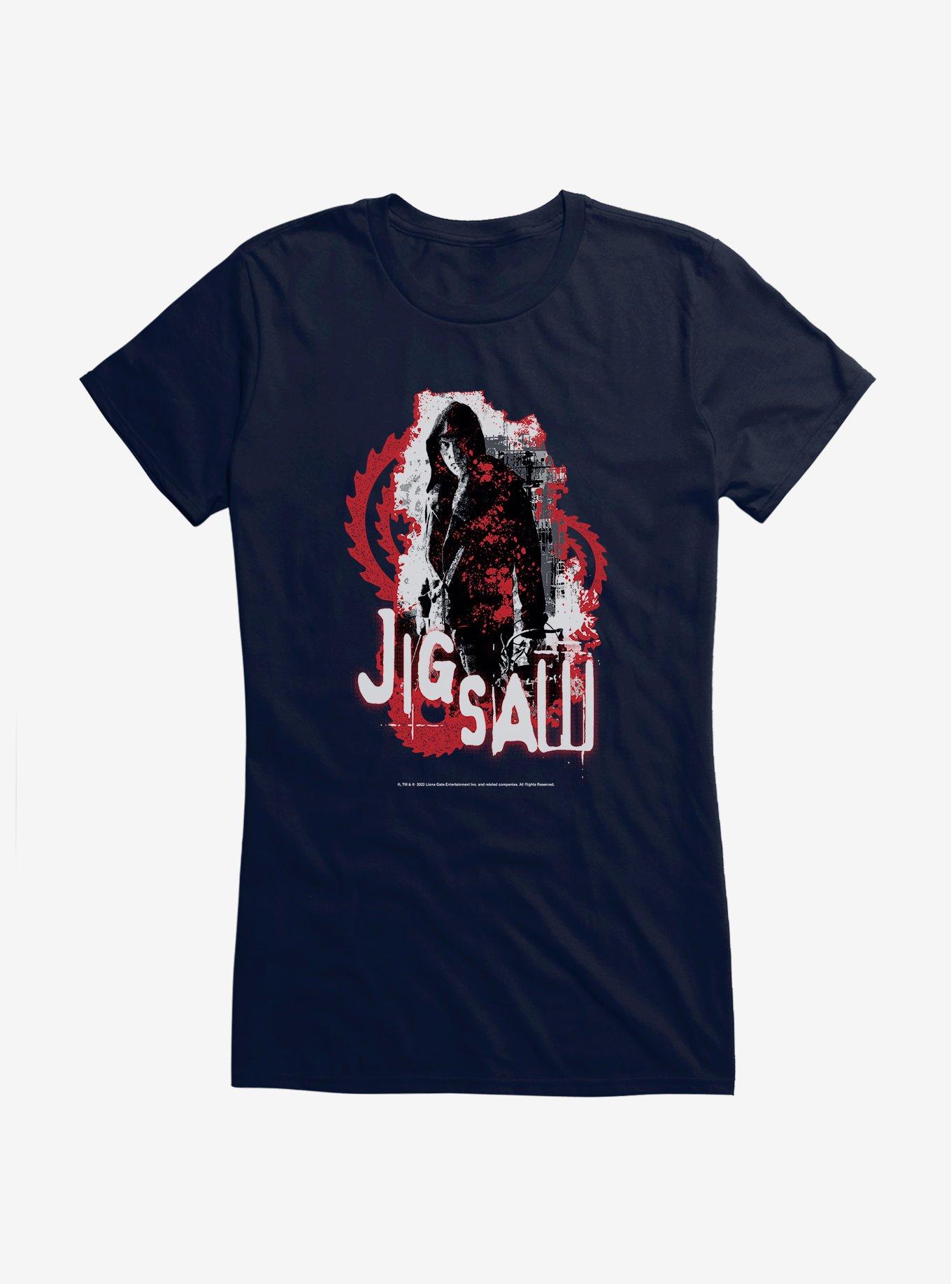 Saw Jigsaw Girls T-Shirt, NAVY, hi-res