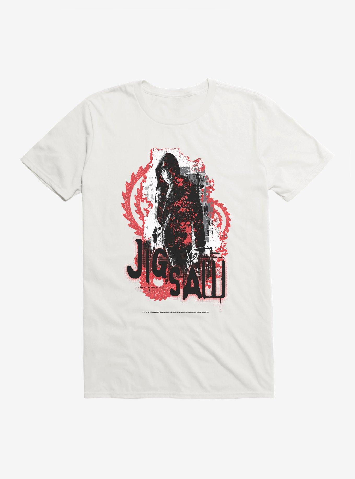 Saw Jigsaw T-Shirt, WHITE, hi-res