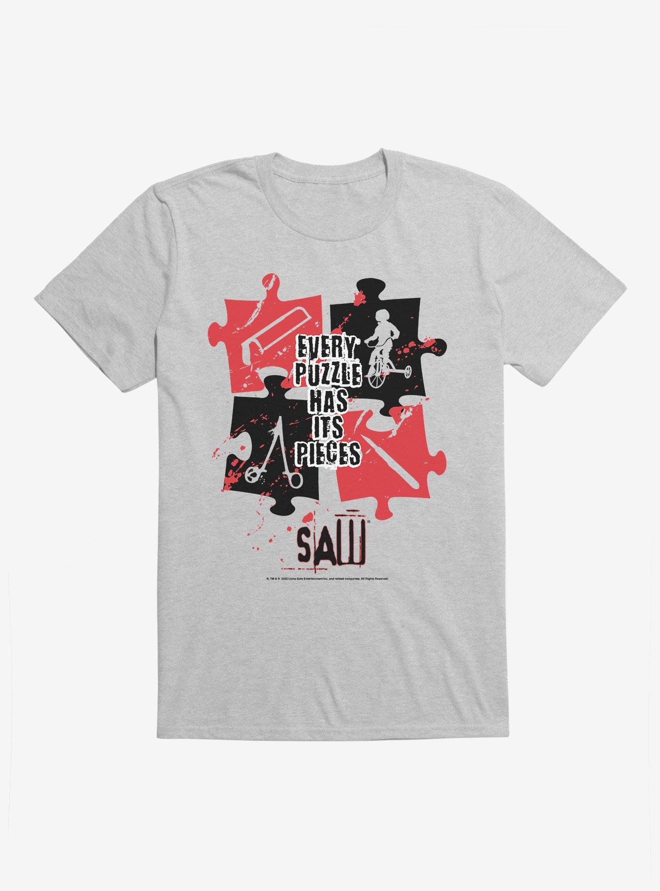 Saw Puzzle Pieces T-Shirt, , hi-res