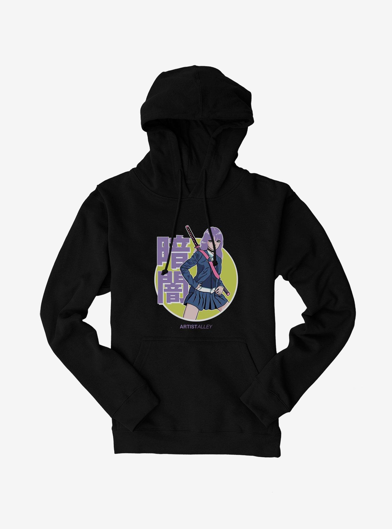 Artist Alley Anime Girl Darkness Hoodie, , hi-res