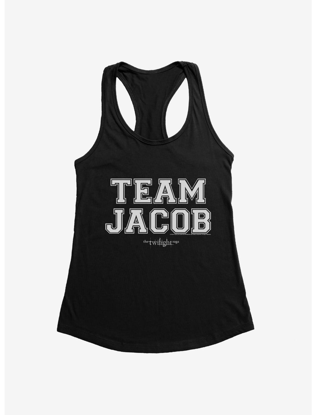 Twilight Team Jacob Collegiate Font Womens T-Shirt, BLACK, hi-res