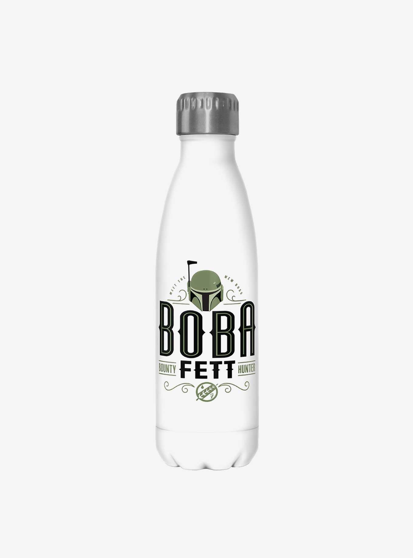 Star Wars The Book of Boba Fett Boba Fett Bounty Hunter White Stainless Steel Water Bottle, , hi-res