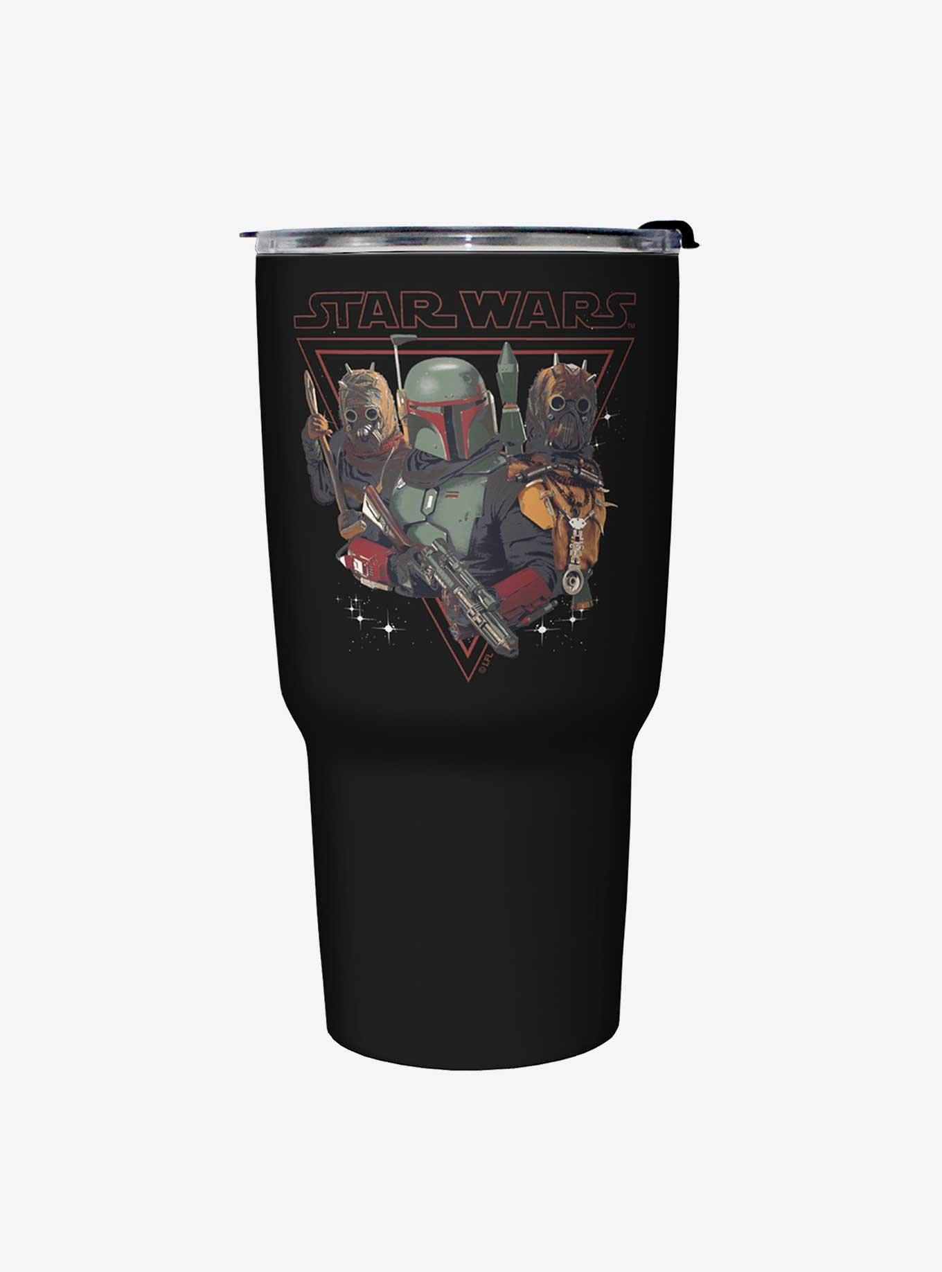 Star Wars The Book of Boba Fett Bounty Hunting Black Stainless Steel Travel Mug, , hi-res