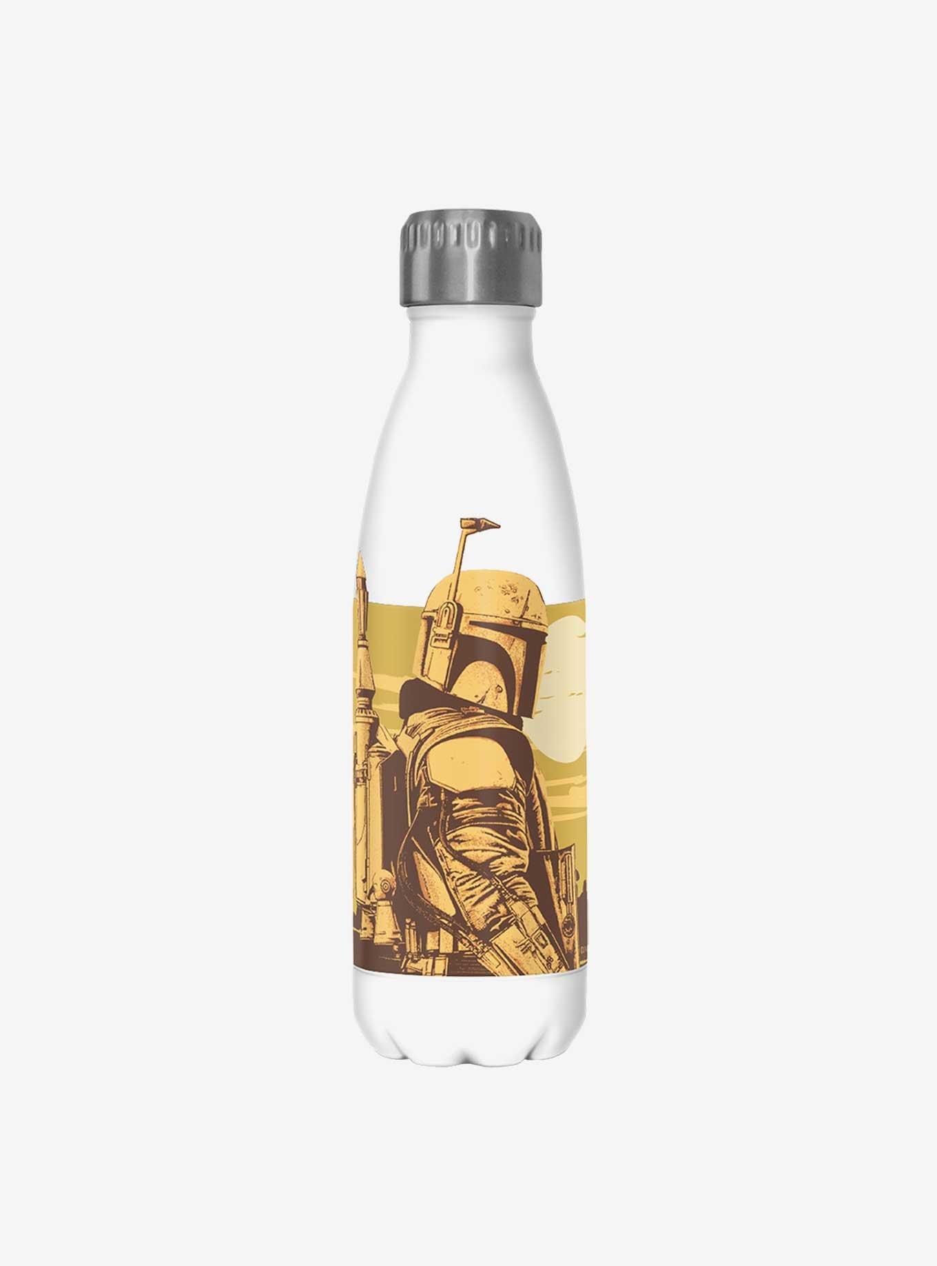 Star Wars The Book of Boba Fett Boba Landscape White Stainless Steel Water Bottle, , hi-res