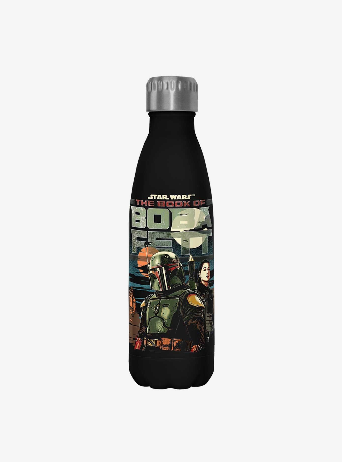 Star Wars The Book of Boba Fett Bounty Buddies Black Stainless Steel Water Bottle, , hi-res