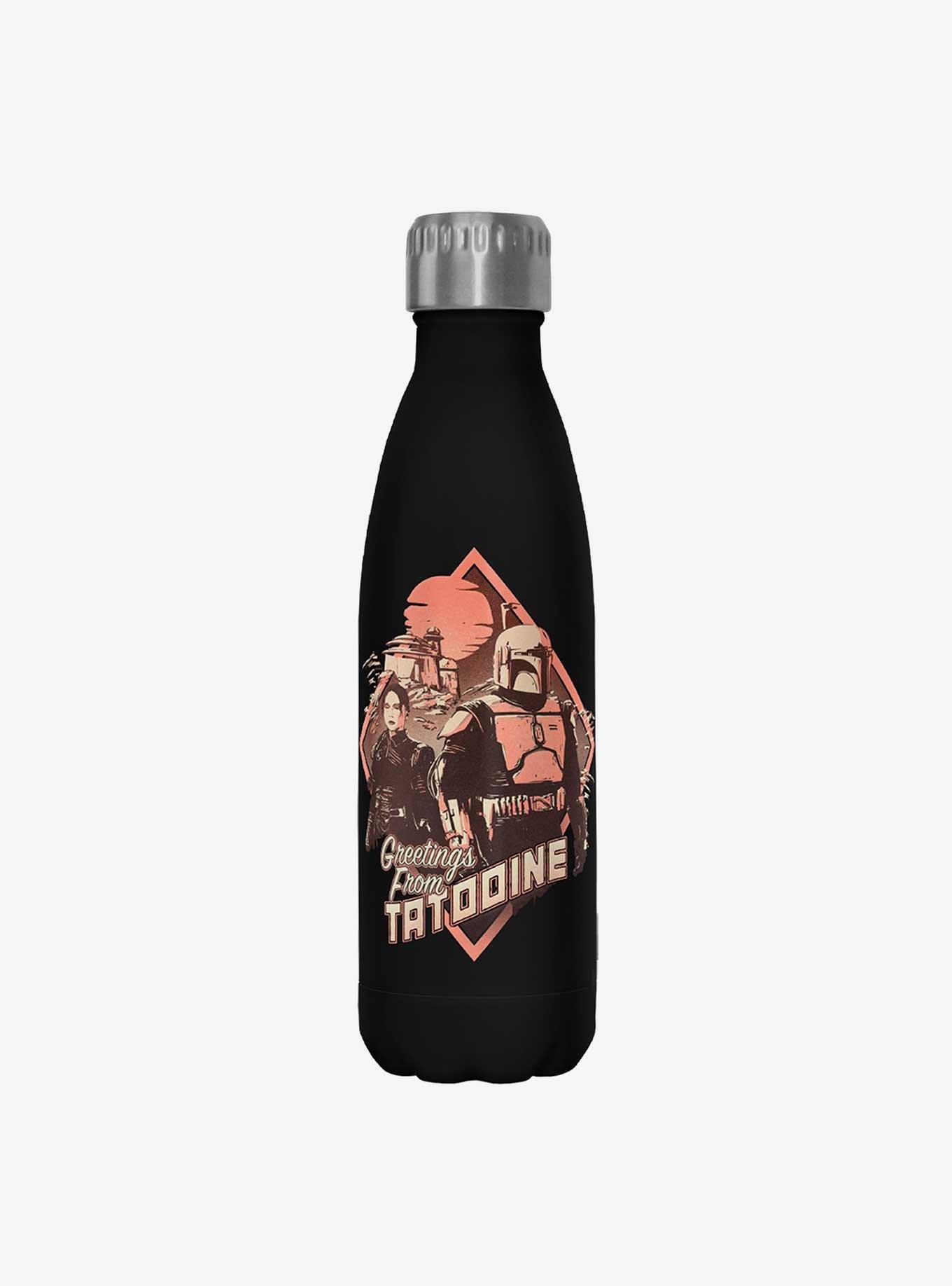 Star Wars The Book of Boba Fett Greeting From Tatooine Black Stainless Steel Water Bottle, , hi-res