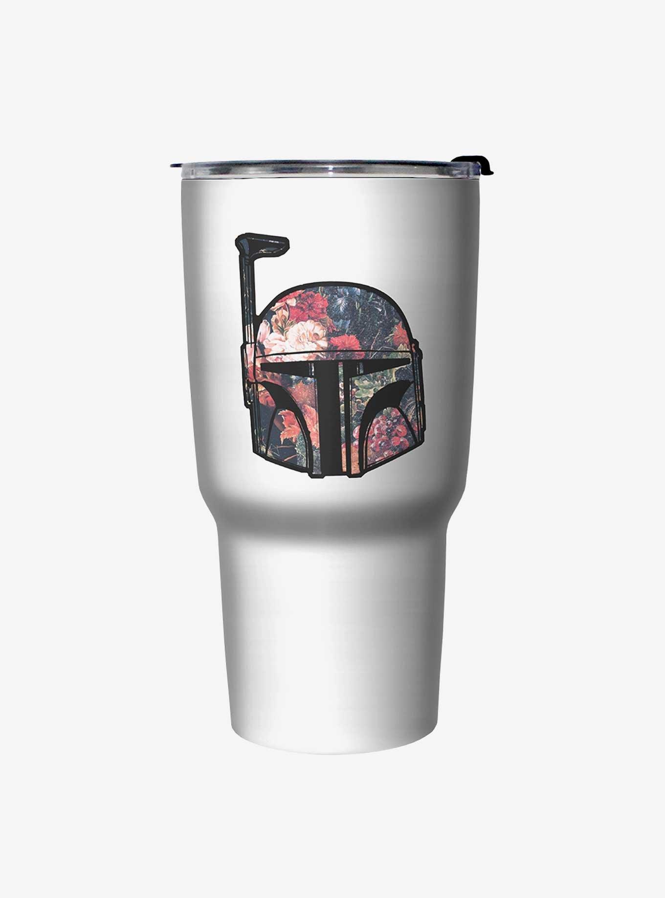 Star Wars Bobba Floral White Stainless Steel Travel Mug, , hi-res