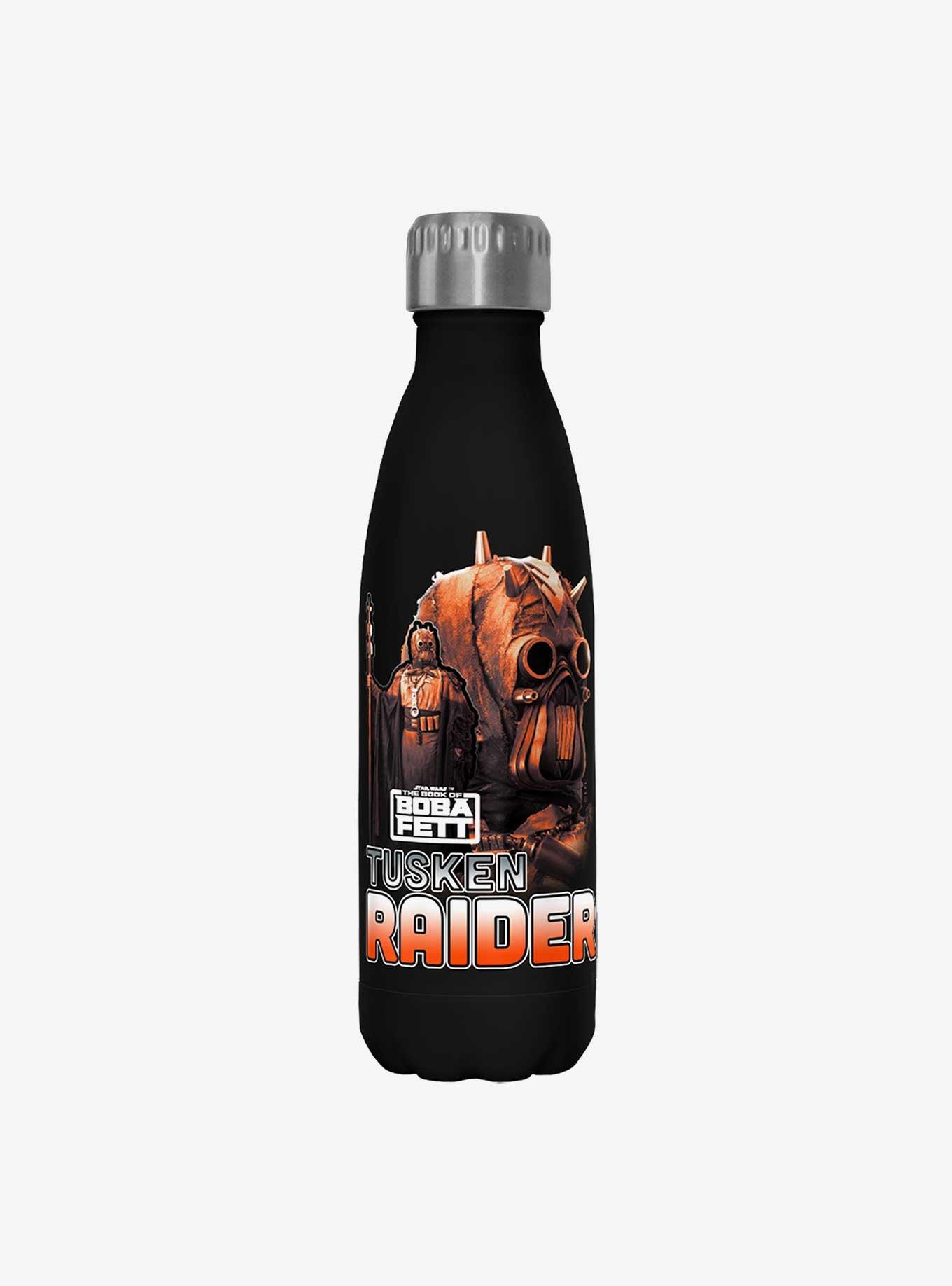 Star Wars The Book of Boba Fett Outlaw Hunter Black Stainless Steel Water Bottle, , hi-res