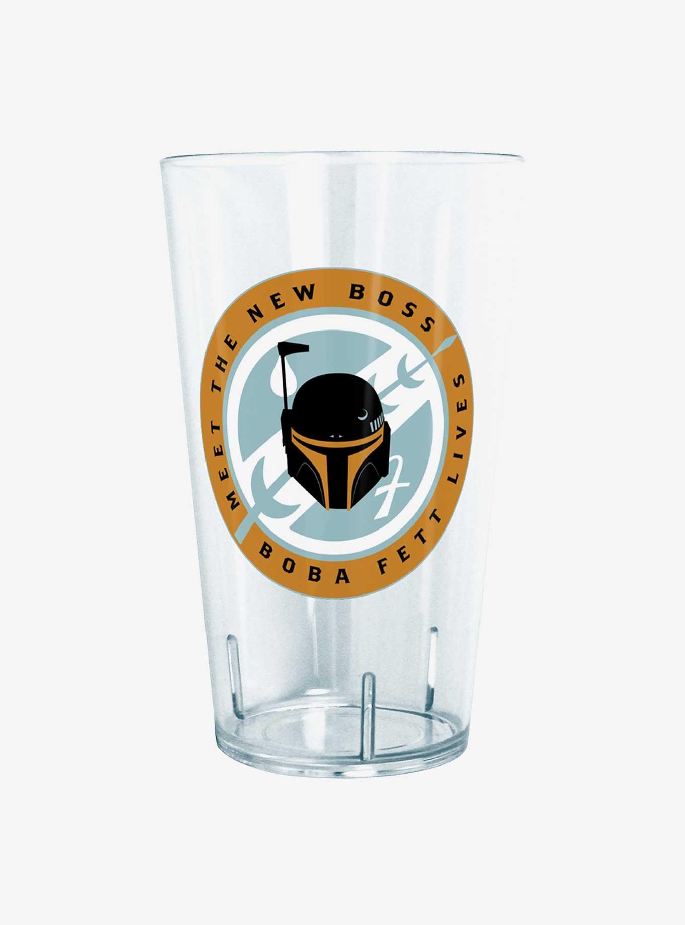 Star Wars The Book of Boba Fett New Boss Badge Pint Glass, , hi-res