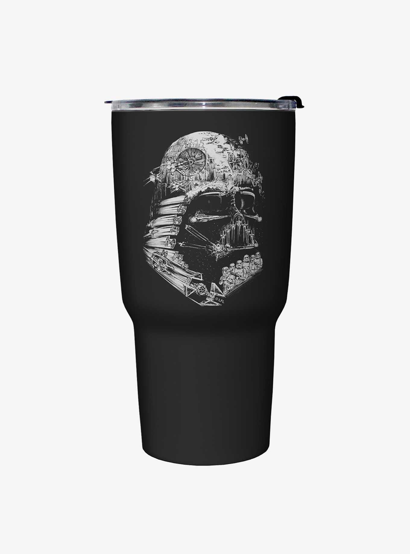 Star Wars Empire Head Black Stainless Steel Travel Mug, , hi-res