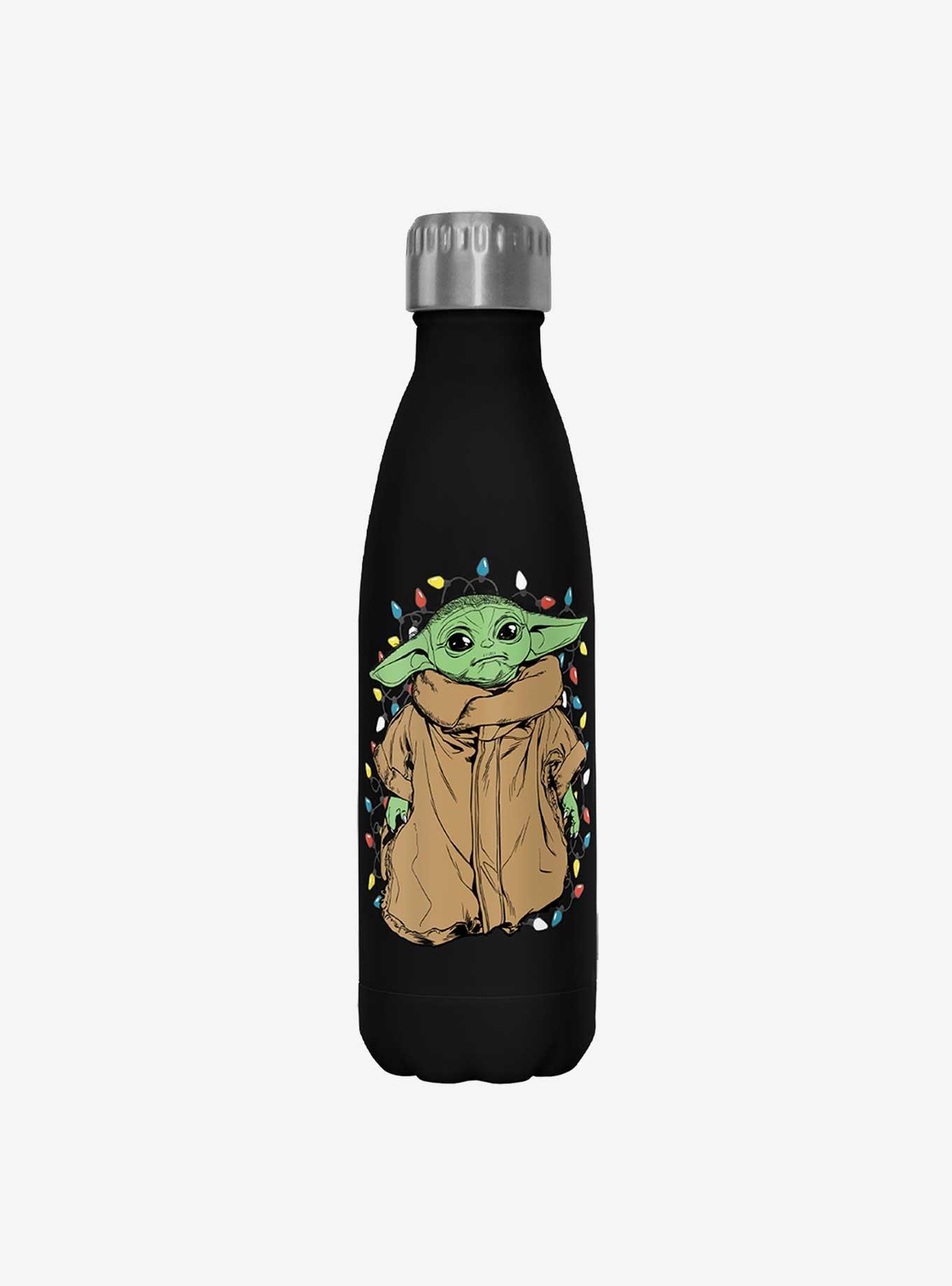 Star Wars The Mandalorian Tangled Black Stainless Steel Water Bottle, , hi-res