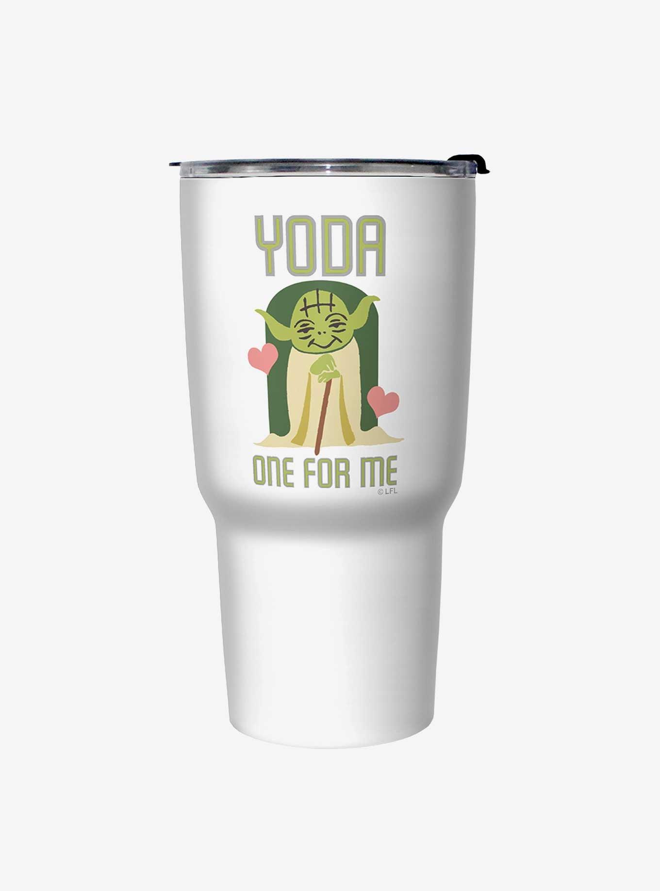 Star Wars Yoda One White Stainless Steel Travel Mug, , hi-res