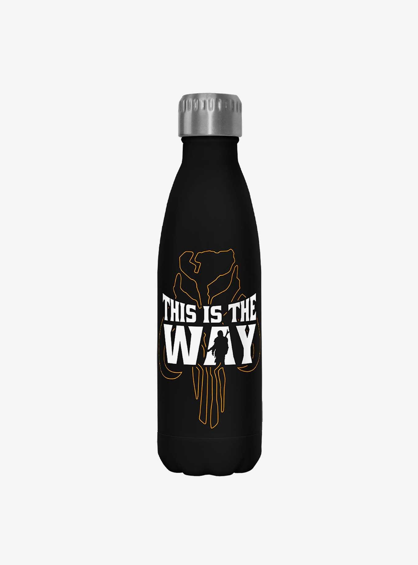 Star Wars The Mandalorian Way Black Stainless Steel Water Bottle, , hi-res