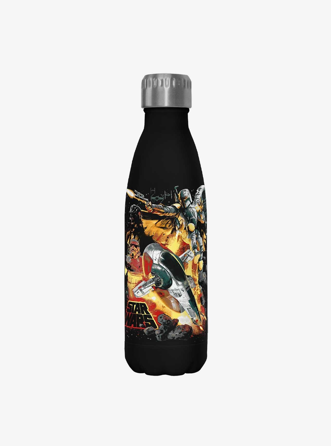 Star Wars Force Hunter Black Stainless Steel Water Bottle, , hi-res