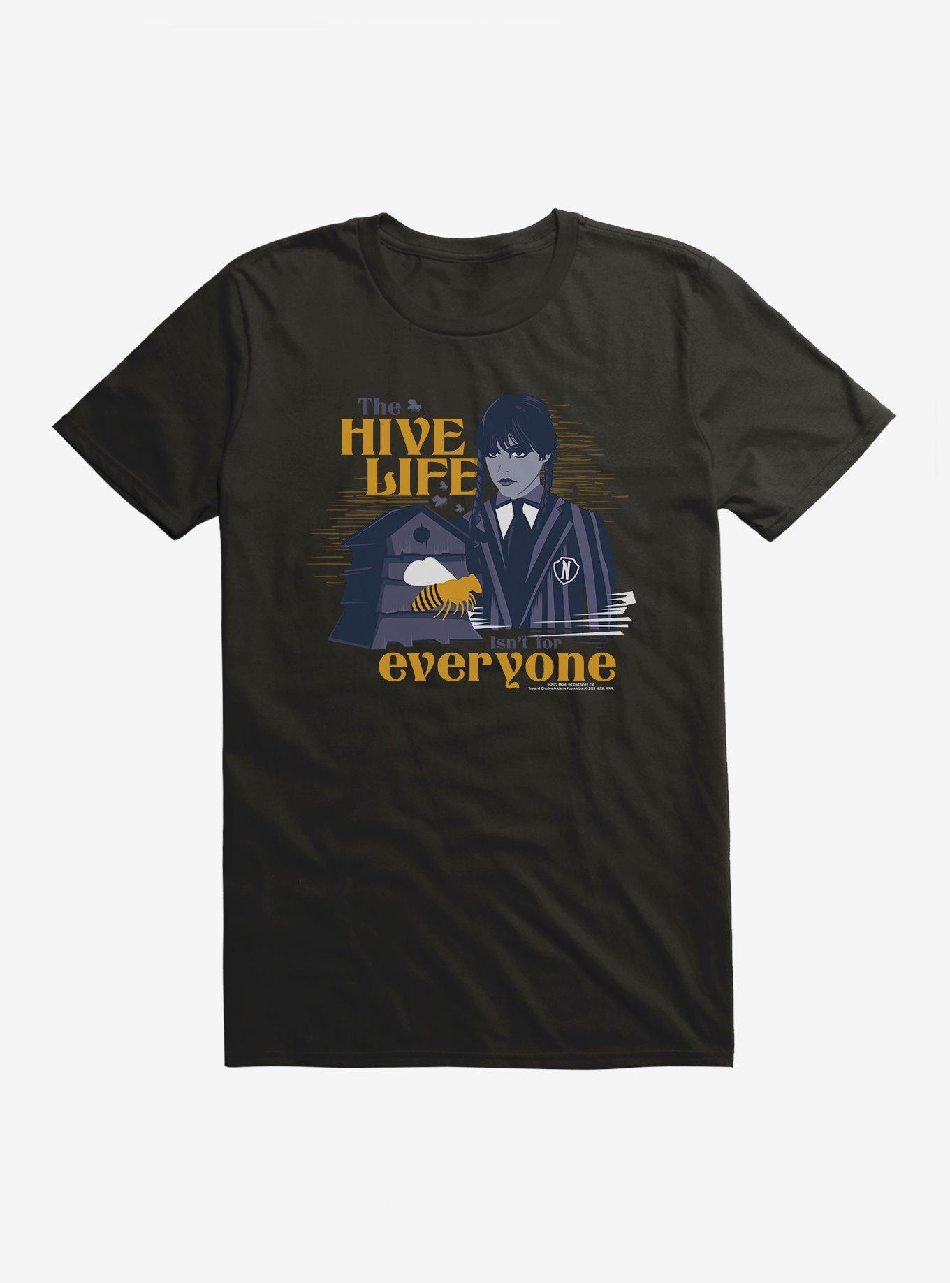 Wednesday Hive Life T-Shirt, BLACK, hi-res