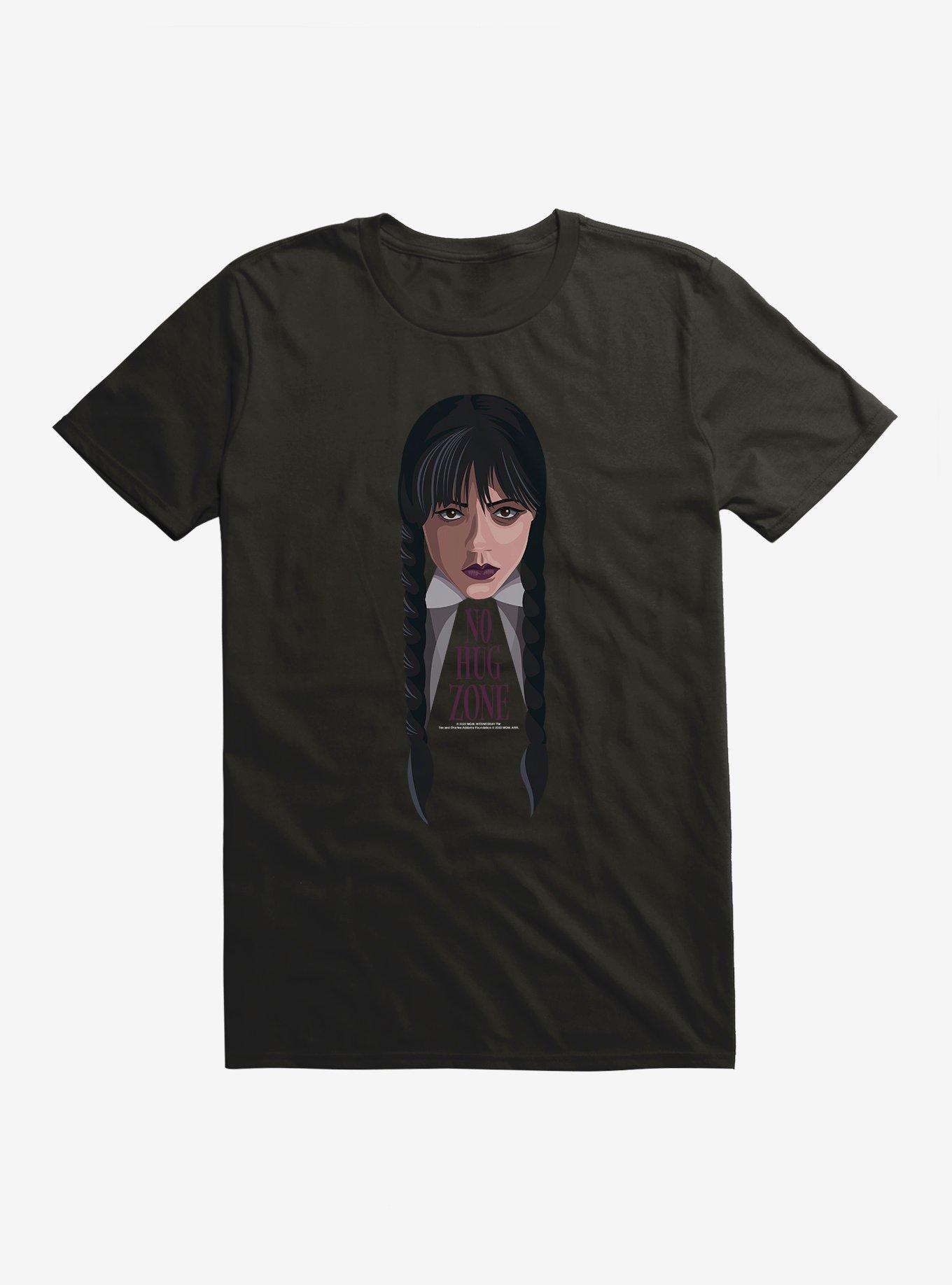 Wednesday No Hug Zone T-Shirt, , hi-res