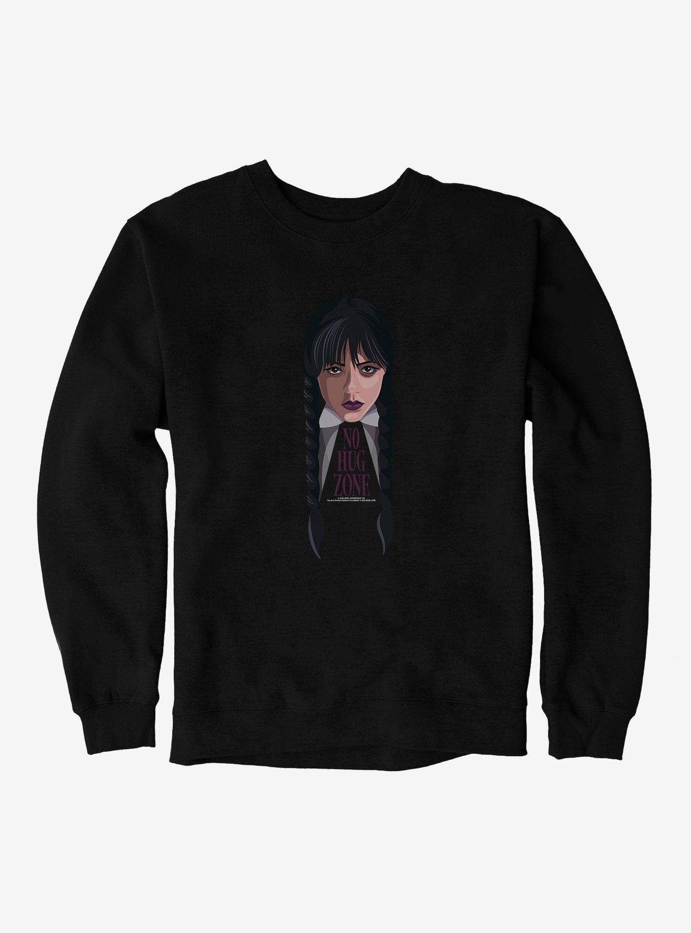 THRDLESS Wednesday No Hug Zone Sweatshirt