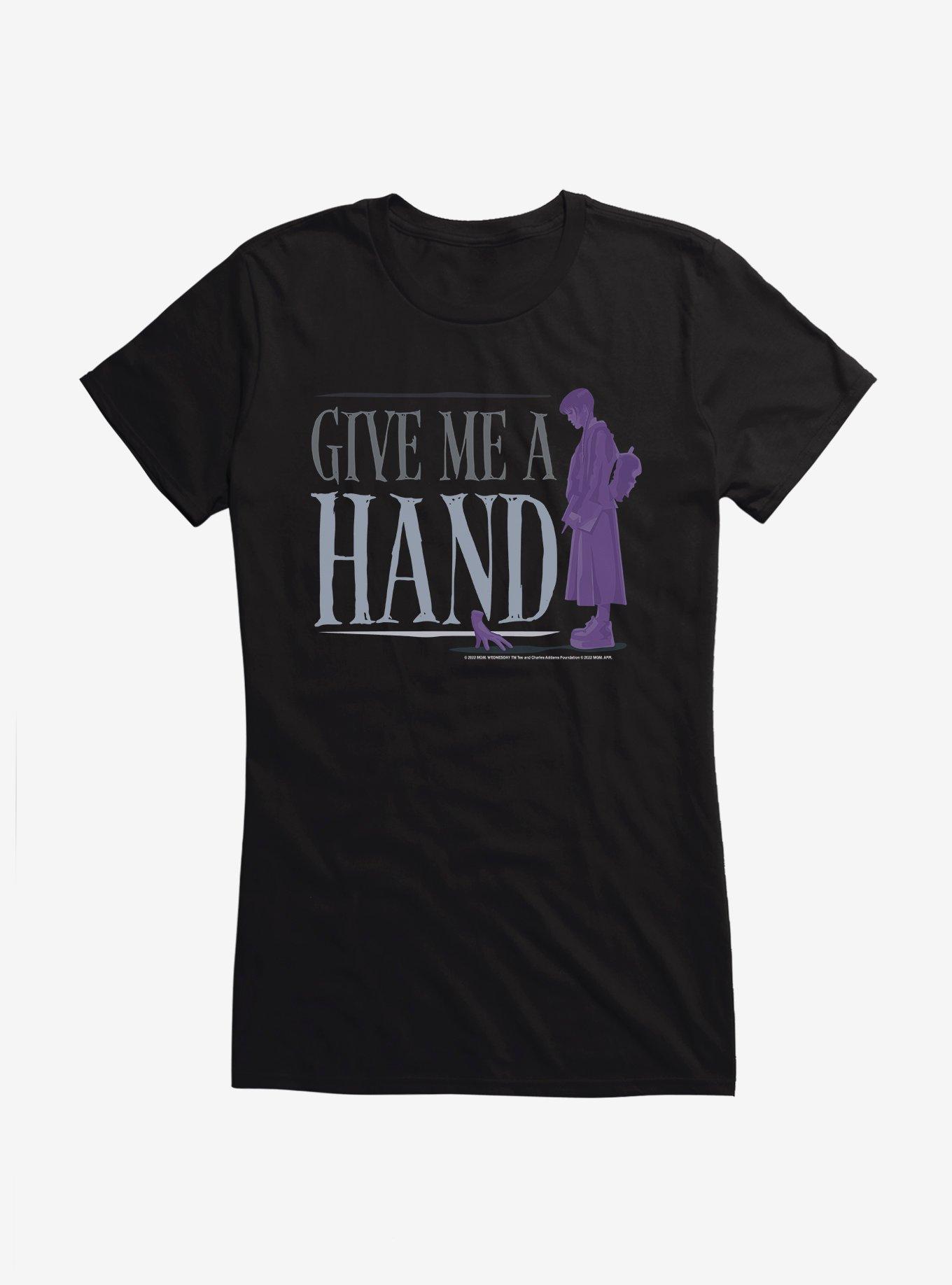 Wednesday Give Me A Hand Girls T-Shirt, , hi-res