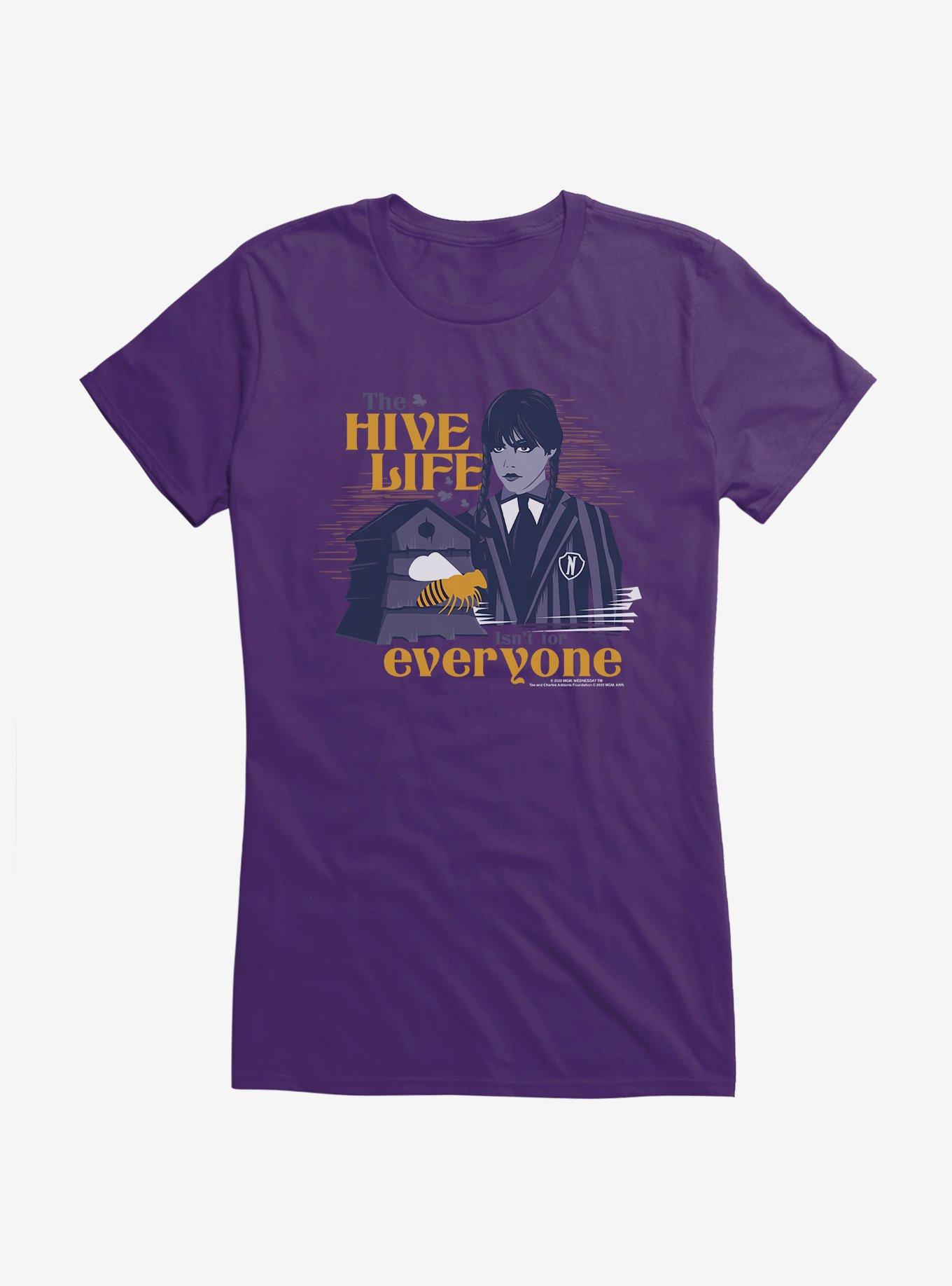 Wednesday Hive Life Girls T-Shirt, PURPLE, hi-res