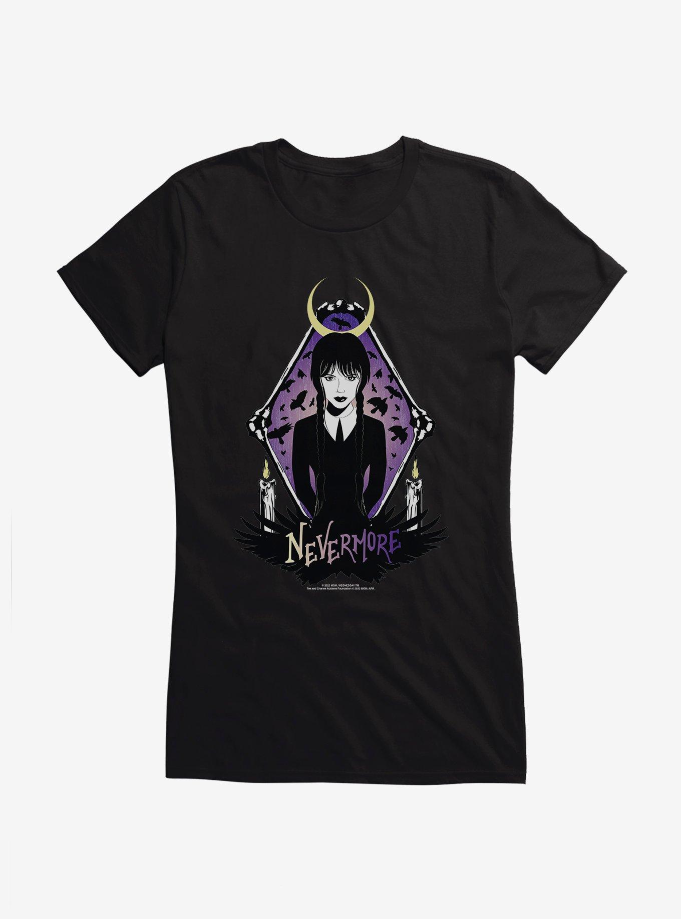 Wednesday Nevermore Girls T-Shirt, , hi-res