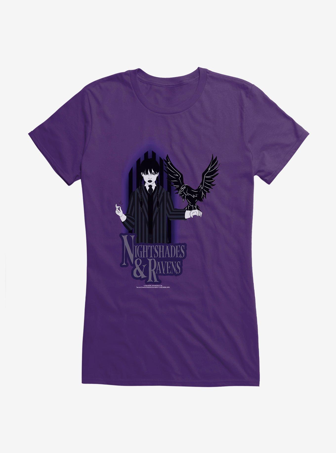 Wednesday Raven Girls T-Shirt, , hi-res