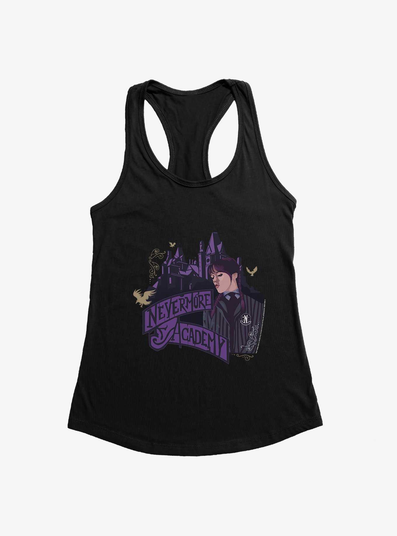 Wednesday Nevermore Academy Building Girls Tank, , hi-res