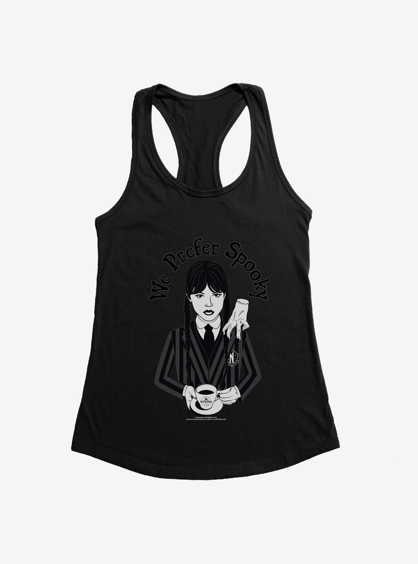 Wednesday We Prefer Spooky Girls Tank, , hi-res