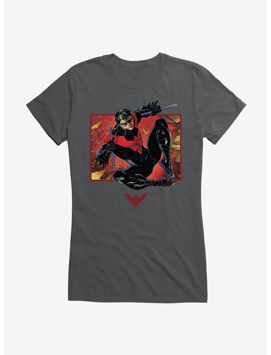 DC Comics Batman Nightwing Red Suit Fight Girls T-Shirt, , hi-res