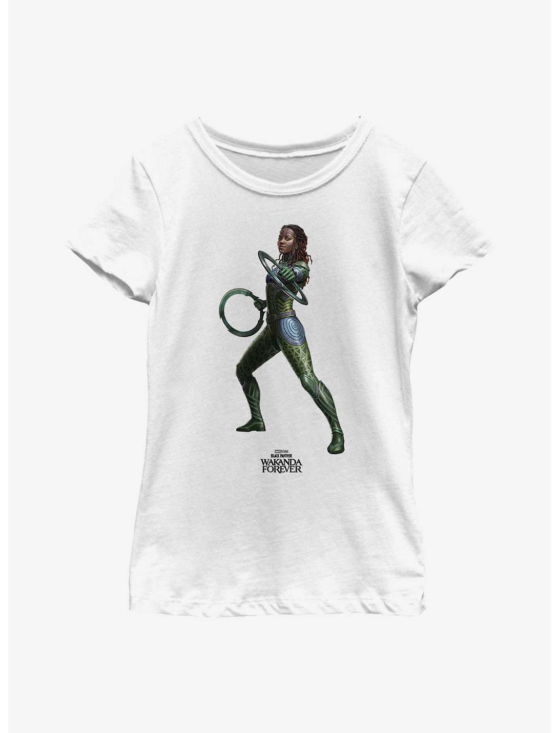 Marvel Black Panther: Wakanda Forever Nakia Simple Youth Girls T-Shirt, WHITE, hi-res