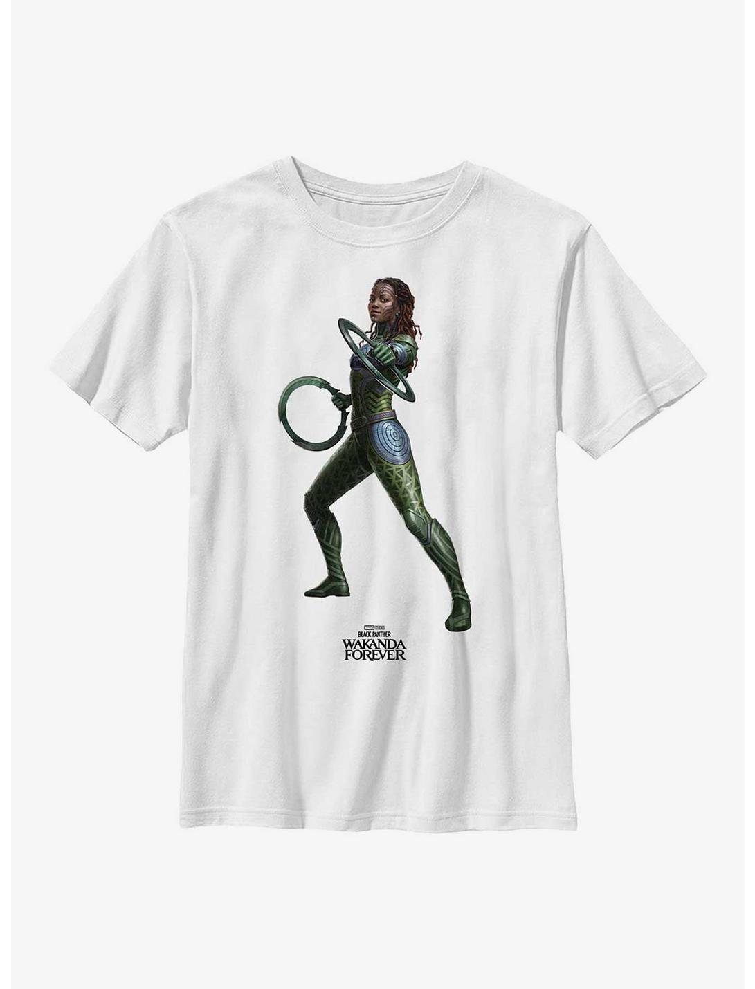 Marvel Black Panther: Wakanda Forever Nakia Simple Youth T-Shirt, WHITE, hi-res
