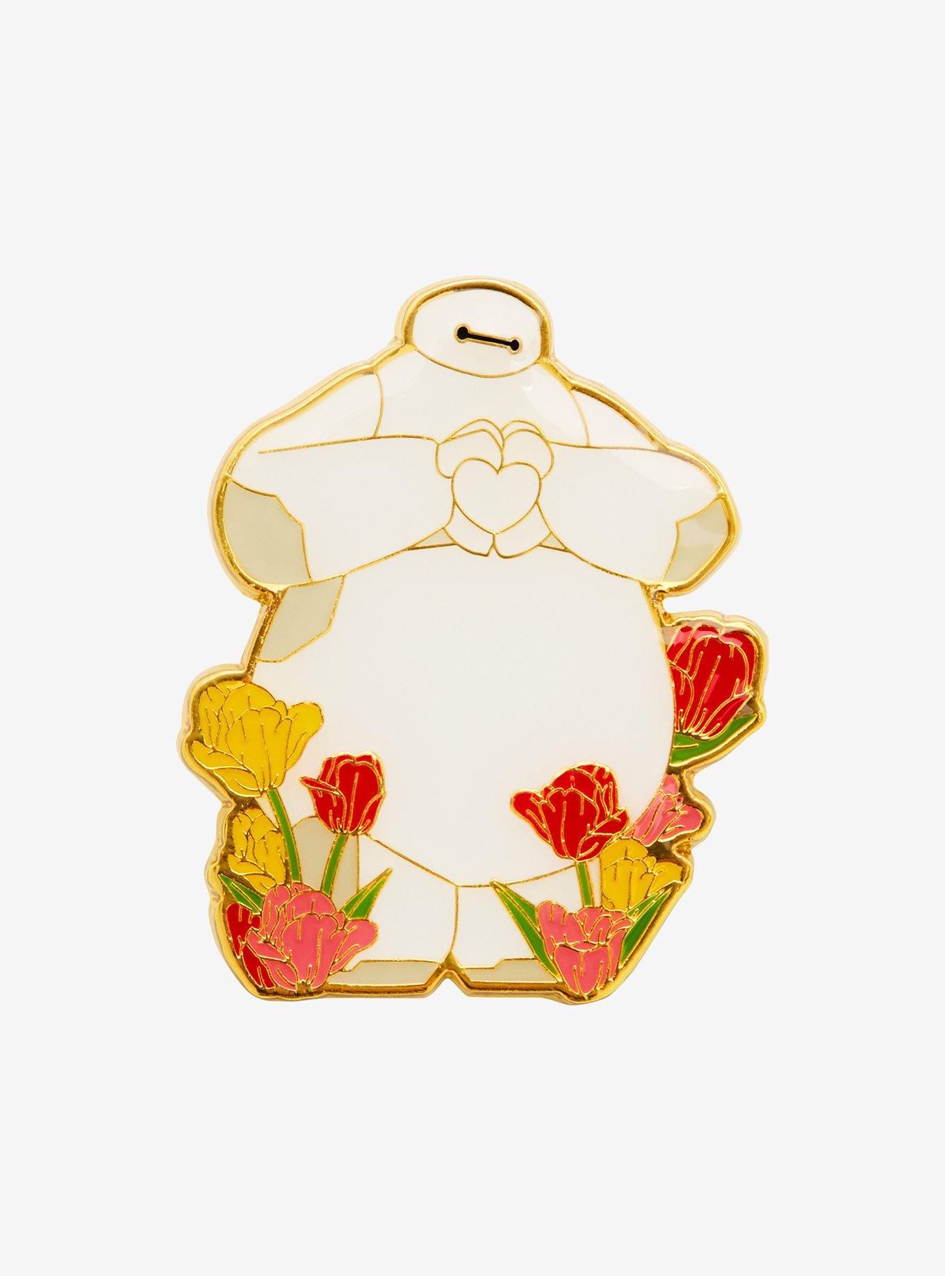 Loungefly Disney Big Hero 6 Baymax with Tulips Enamel Pin - BoxLunch Exclusive , , hi-res
