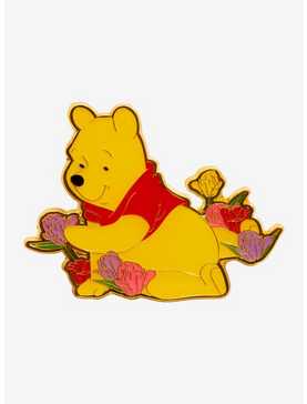 Loungefly Disney Winnie the Pooh Pooh Bear with Tulips Enamel Pin - BoxLunch Exclusive, , hi-res