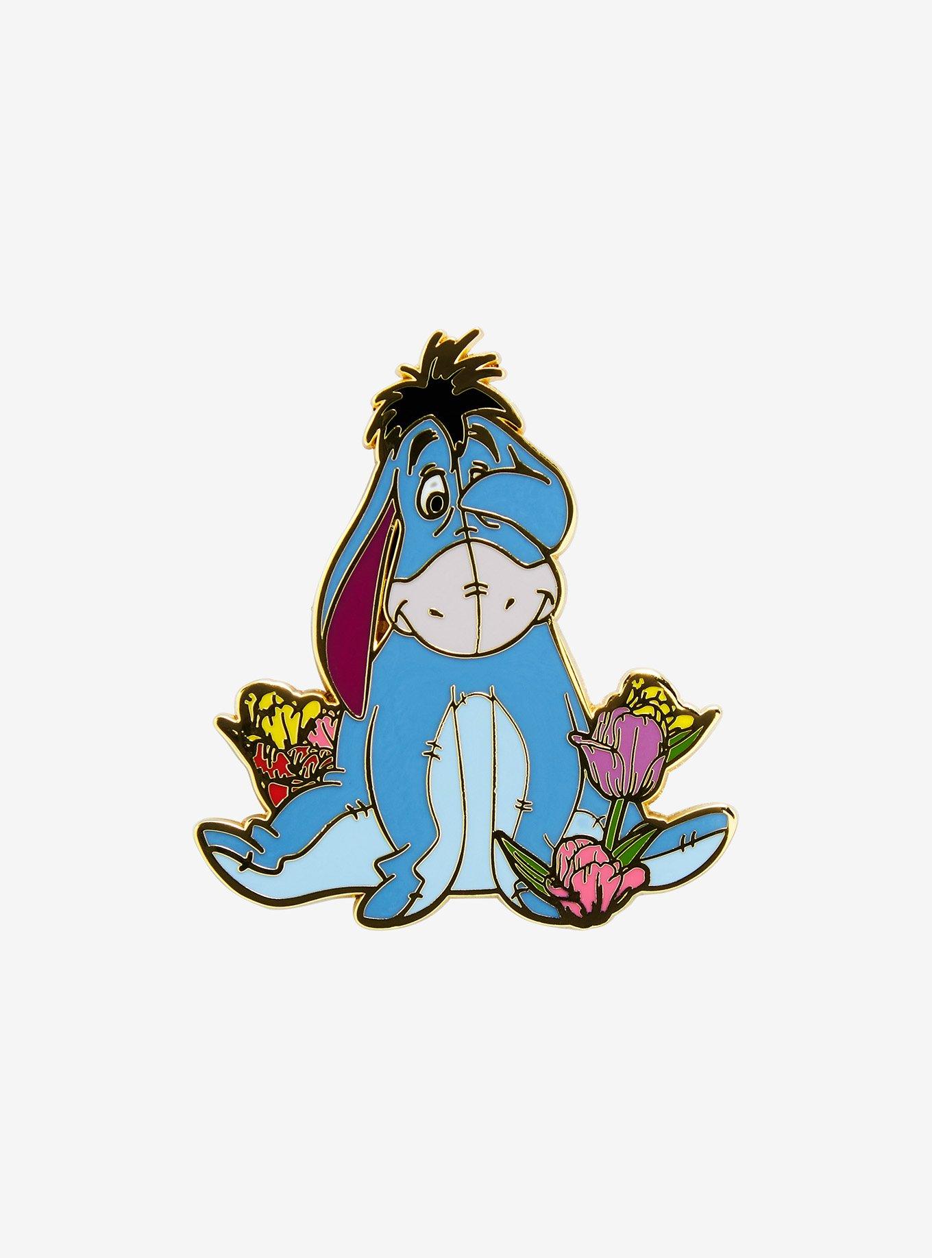 Loungefly Disney Winnie the Pooh Eeyore with Tulips Enamel Pin - BoxLunch Exclusive , , hi-res