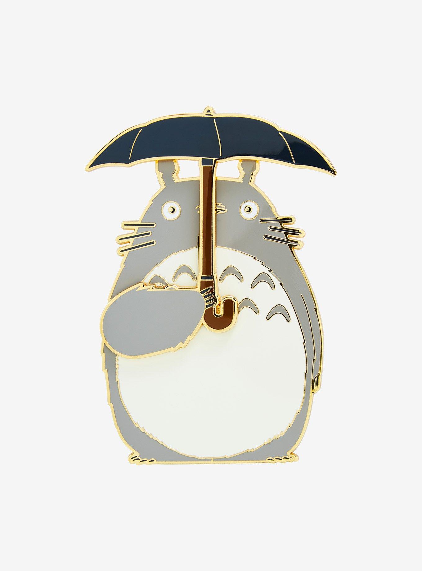 Studio Ghibli Enamel Pin - Totoro Flying Umbrella on an Acorn (Smile) –  GiantRobotStore