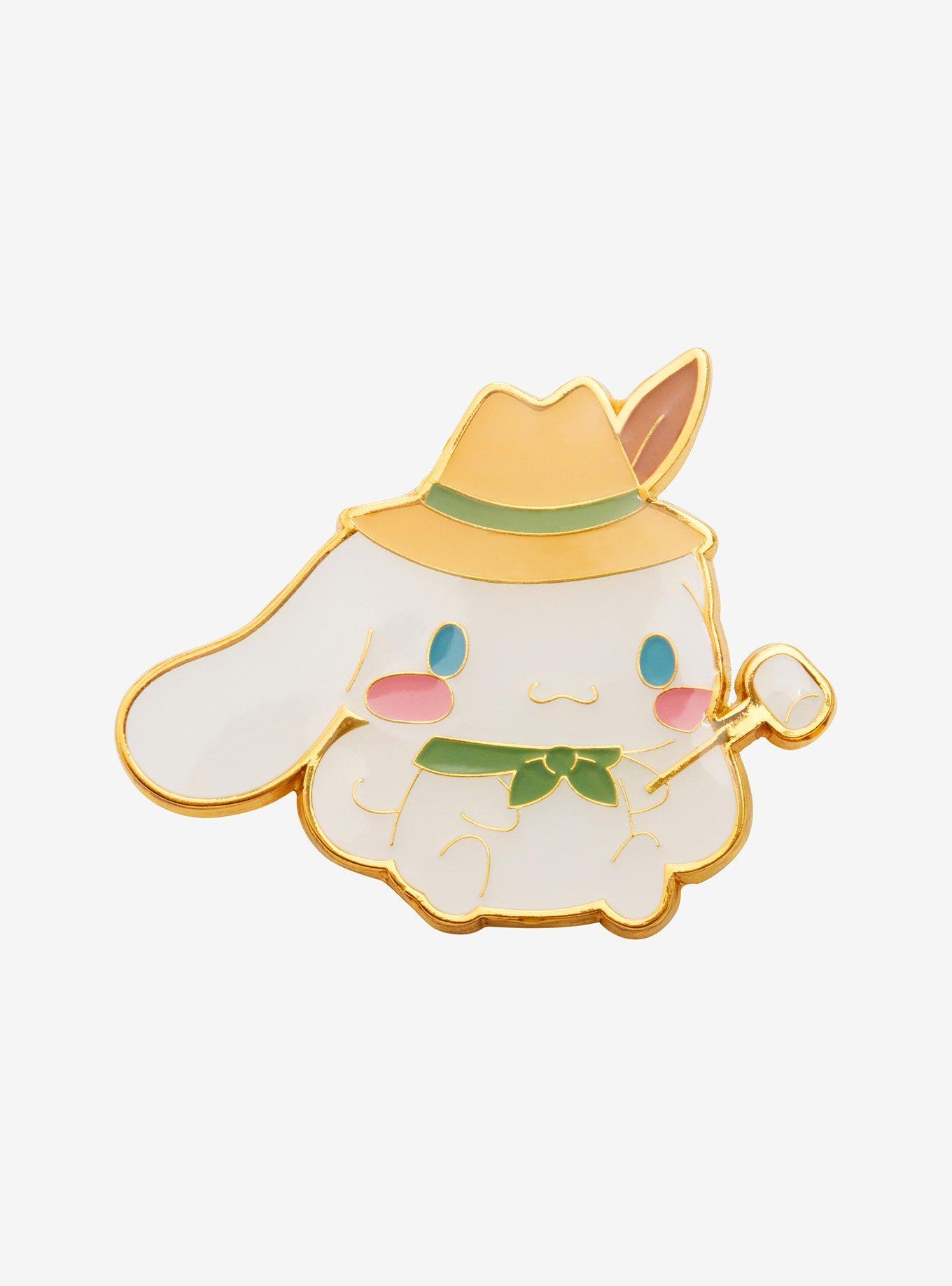Sanrio Cinnamoroll Camping Marshmallow Enamel Pin - BoxLunch Exclusive, , hi-res