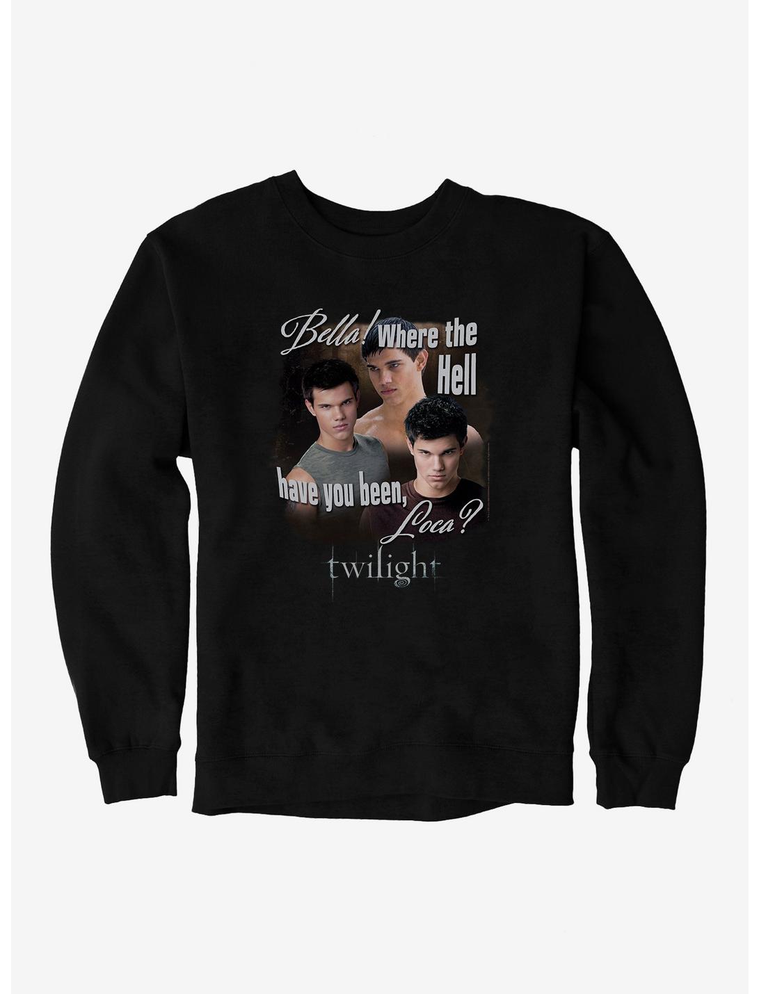 Twilight Jacob Where You Been Loca Sweatshirt, BLACK, hi-res
