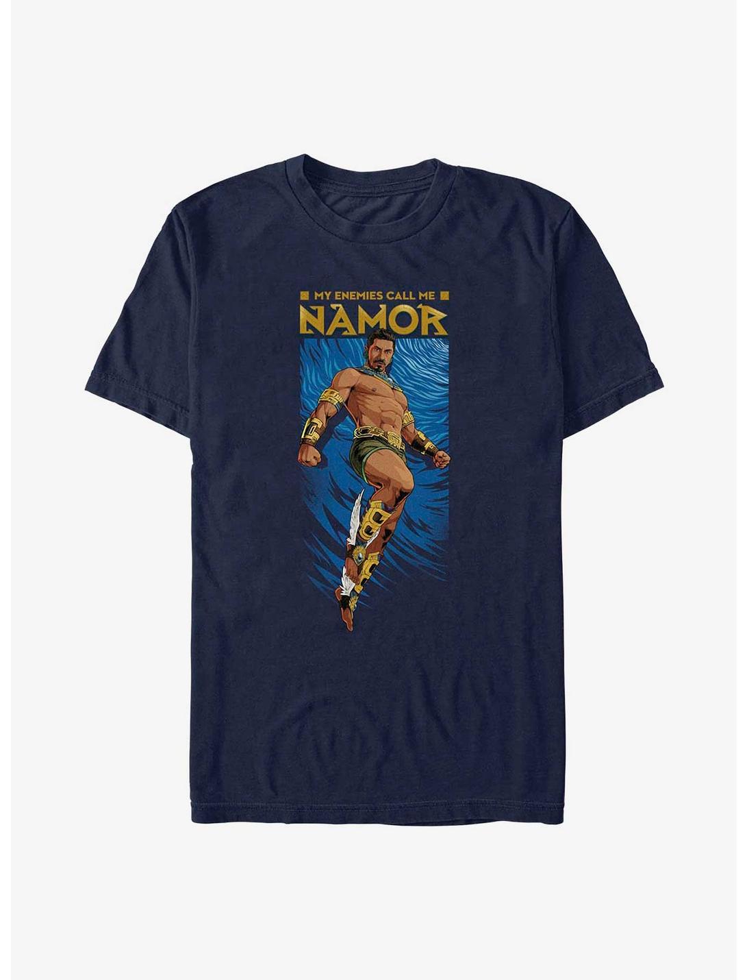 Marvel Black Panther: Wakanda Forever Namor Entrance T-Shirt, NAVY, hi-res