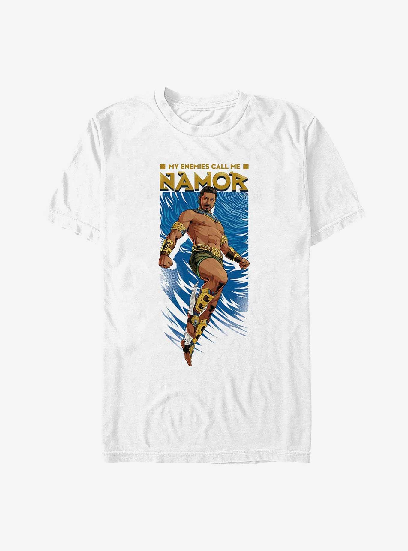 Marvel Black Panther: Wakanda Forever Namor Entrance T-Shirt, WHITE, hi-res