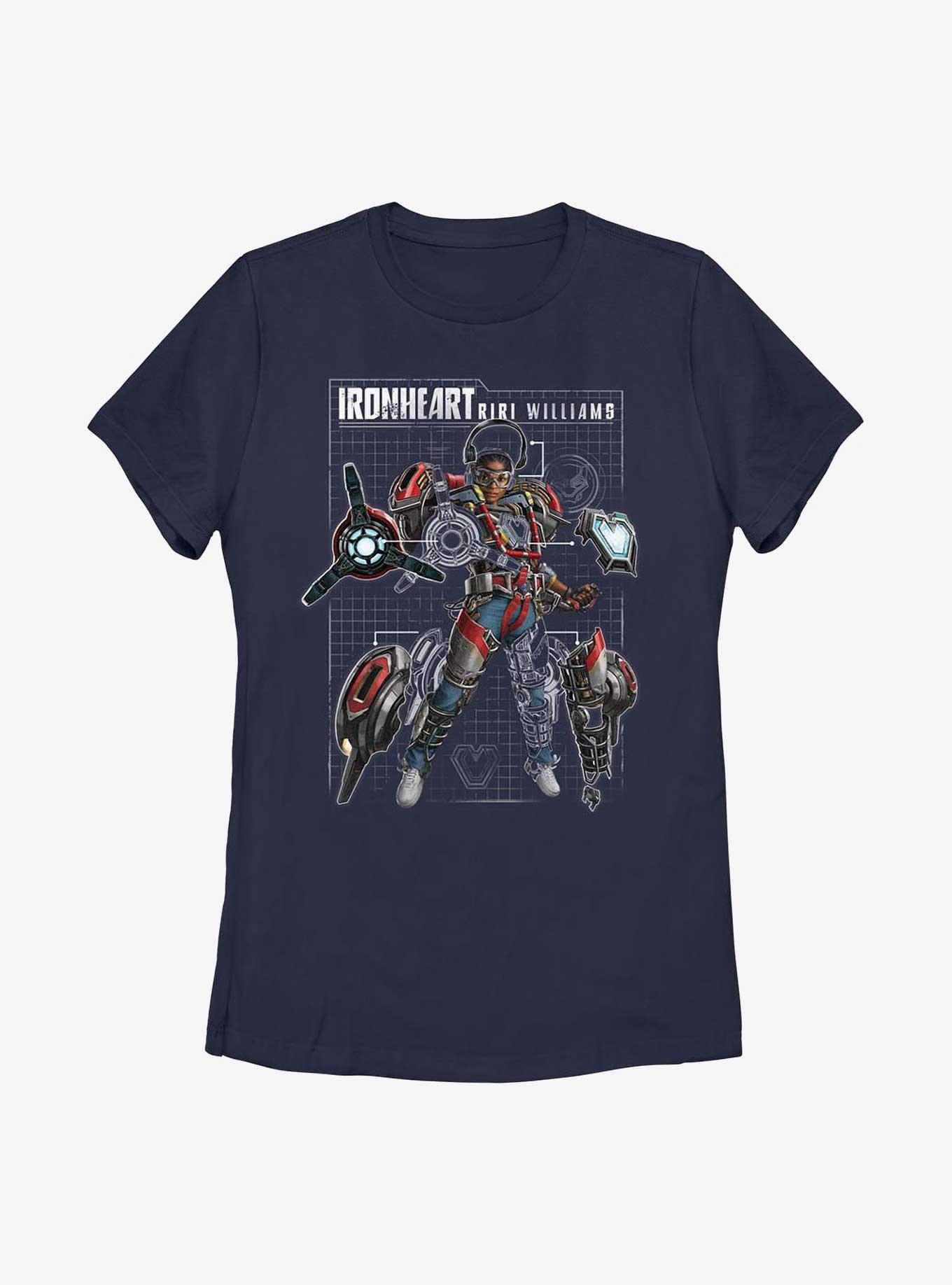 Marvel Black Panther: Wakanda Forever Ironheart Schematic Womens T-Shirt, , hi-res