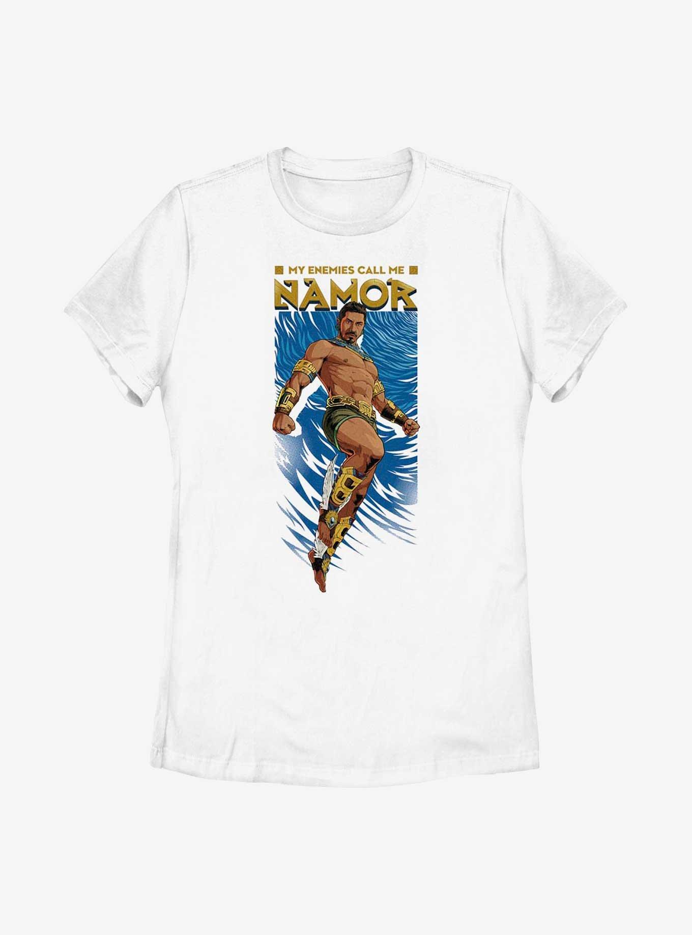 Marvel Black Panther: Wakanda Forever Namor Entrance Womens T-Shirt, WHITE, hi-res