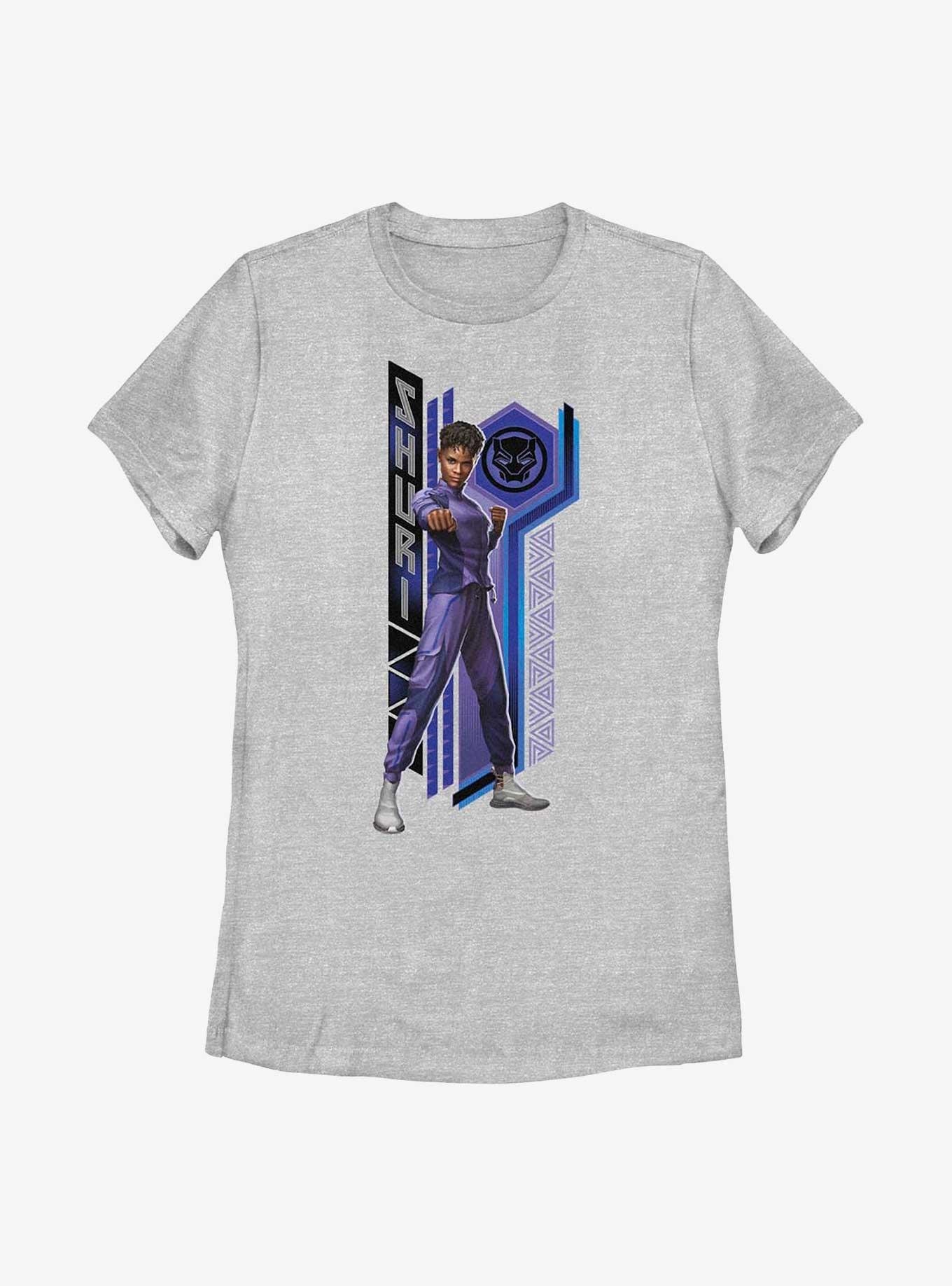 Marvel Black Panther: Wakanda Forever Shuri Pattern Womens T-Shirt, BLACK, hi-res